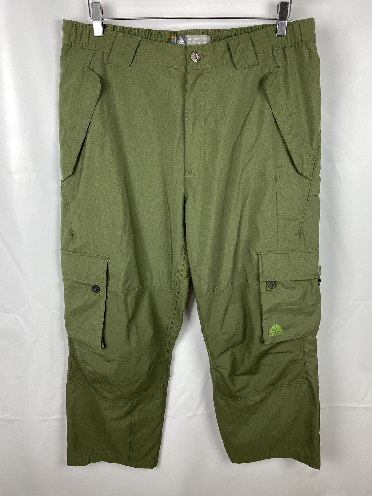 Nike ACG × Vintage Vintage Nike ACG Men Cargo Pants Wide Leg size L Size US 34 / EU 50 - 1 Thumbnail