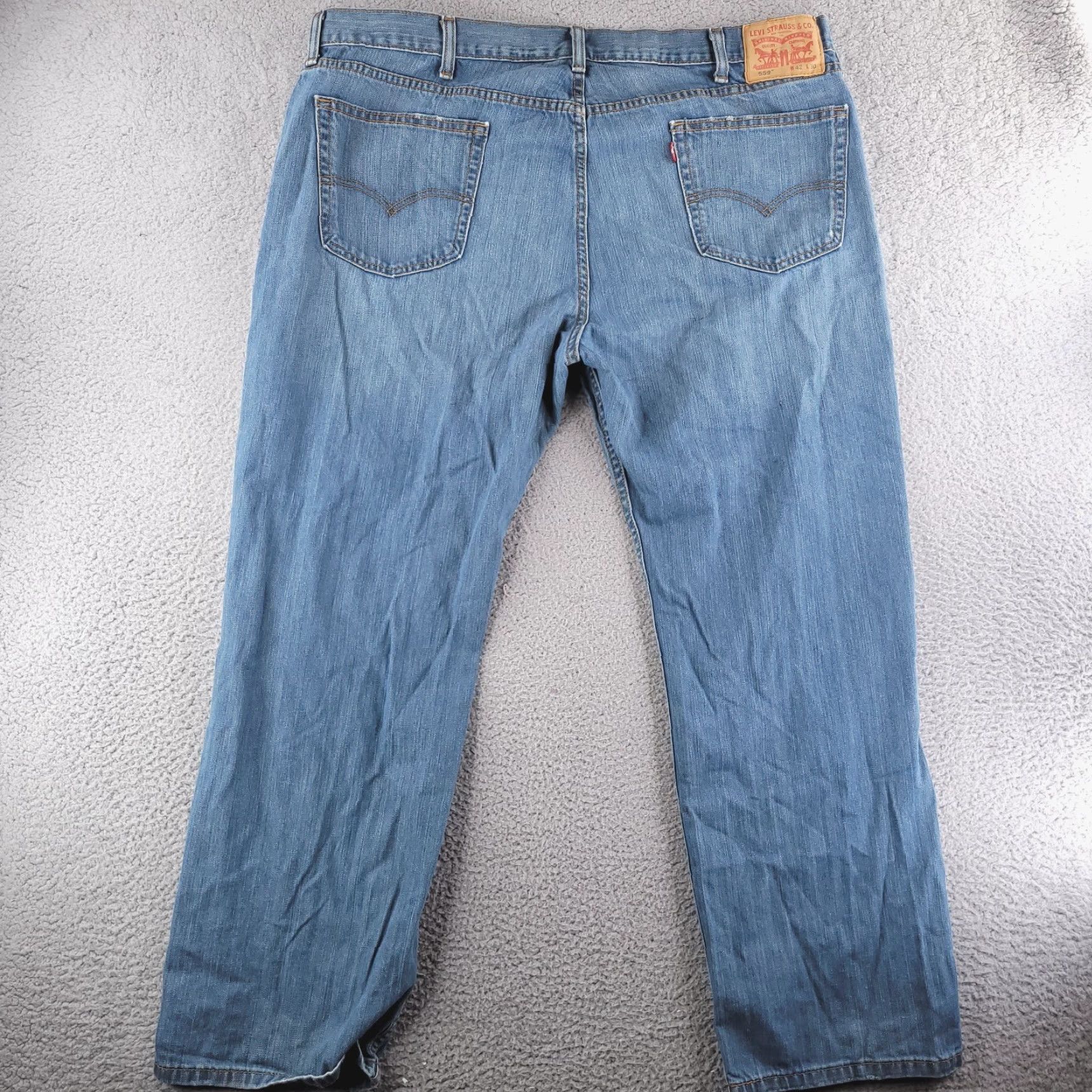 Levi's Levi's Jeans Mens 42x30 Blue 559 Relaxed Straight Fit Regular Waist 42 Inseam 30 Color Blue Size US 42 / EU 58 - 2 Thumbnail