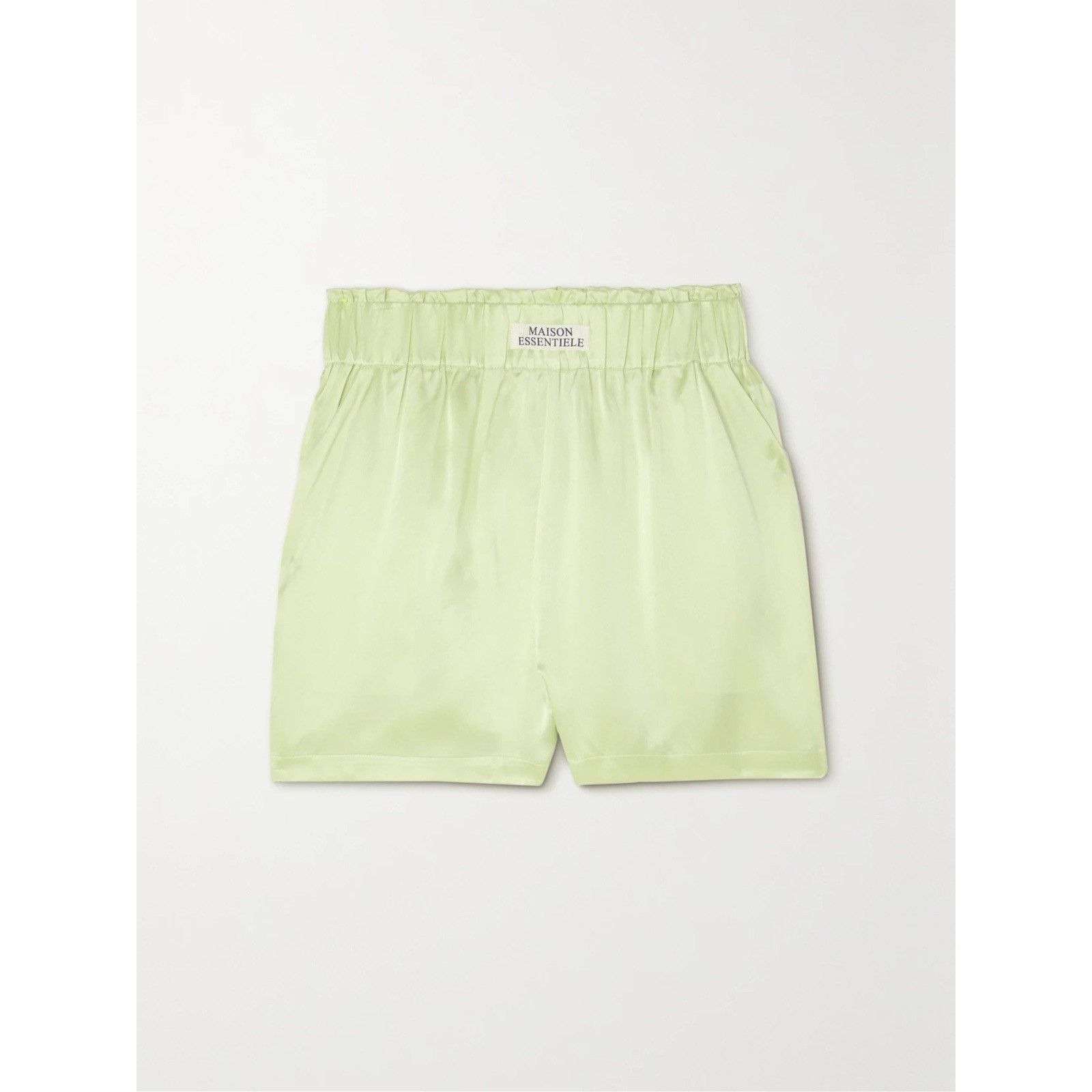 Other maison essentiele Silk Satin Pull On Shorts Green M Size 28" / US 6 / IT 42 - 1 Thumbnail