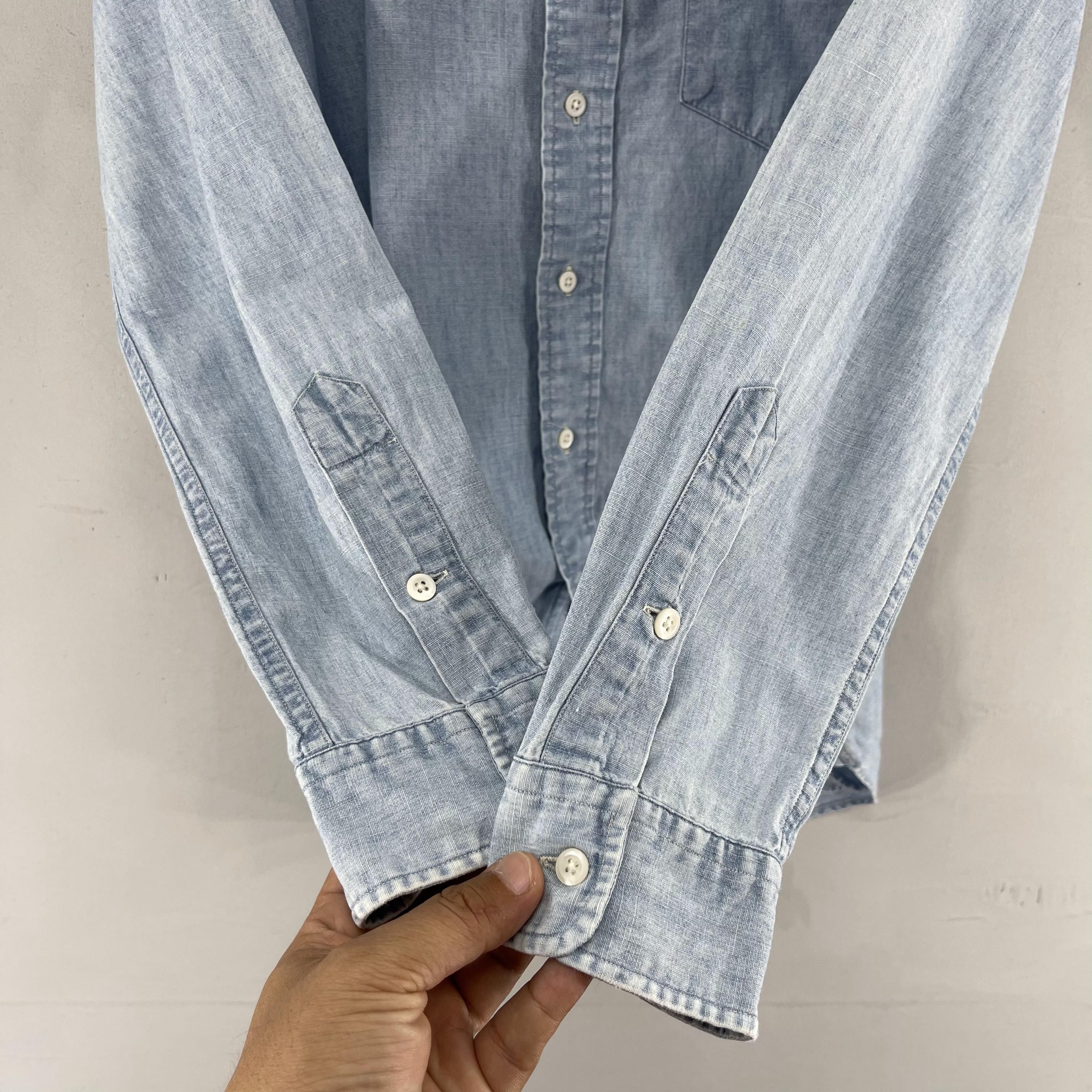 Polo Ralph Lauren × Vintage Vintage POLO RALPH LAUREN Button Up Denim Worker Shirt Size US M / EU 48-50 / 2 - 8 Thumbnail