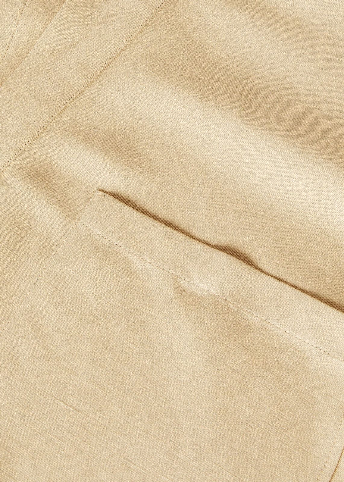 Loro Piana o1srvl11e0325 FAN6945 Biwa Silk Shirt in Beige Size US XL / EU 56 / 4 - 3 Thumbnail