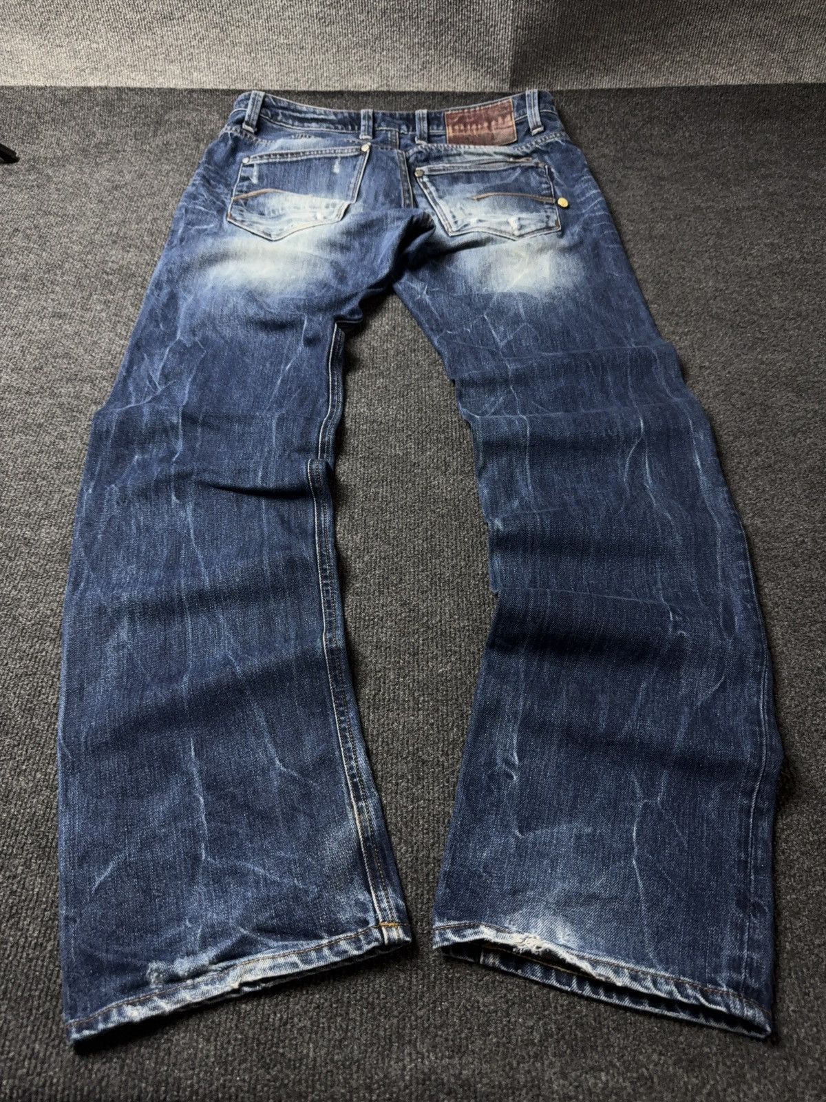 G-Star 00s Vintage G-Star RAW 520 Vintage Faded Denim Jeans Y2K Size US 32 / EU 48 - 8 Thumbnail