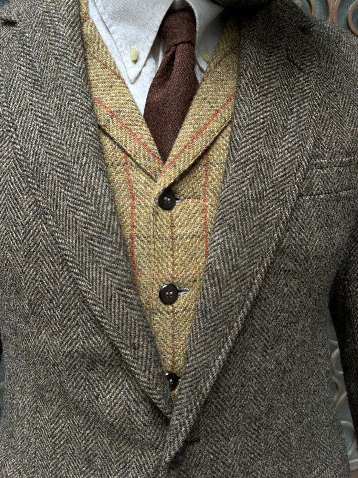 Burberry Burberry’s vintage 80s made in usa pure wool tweed jacket Size 46R - 8 Thumbnail