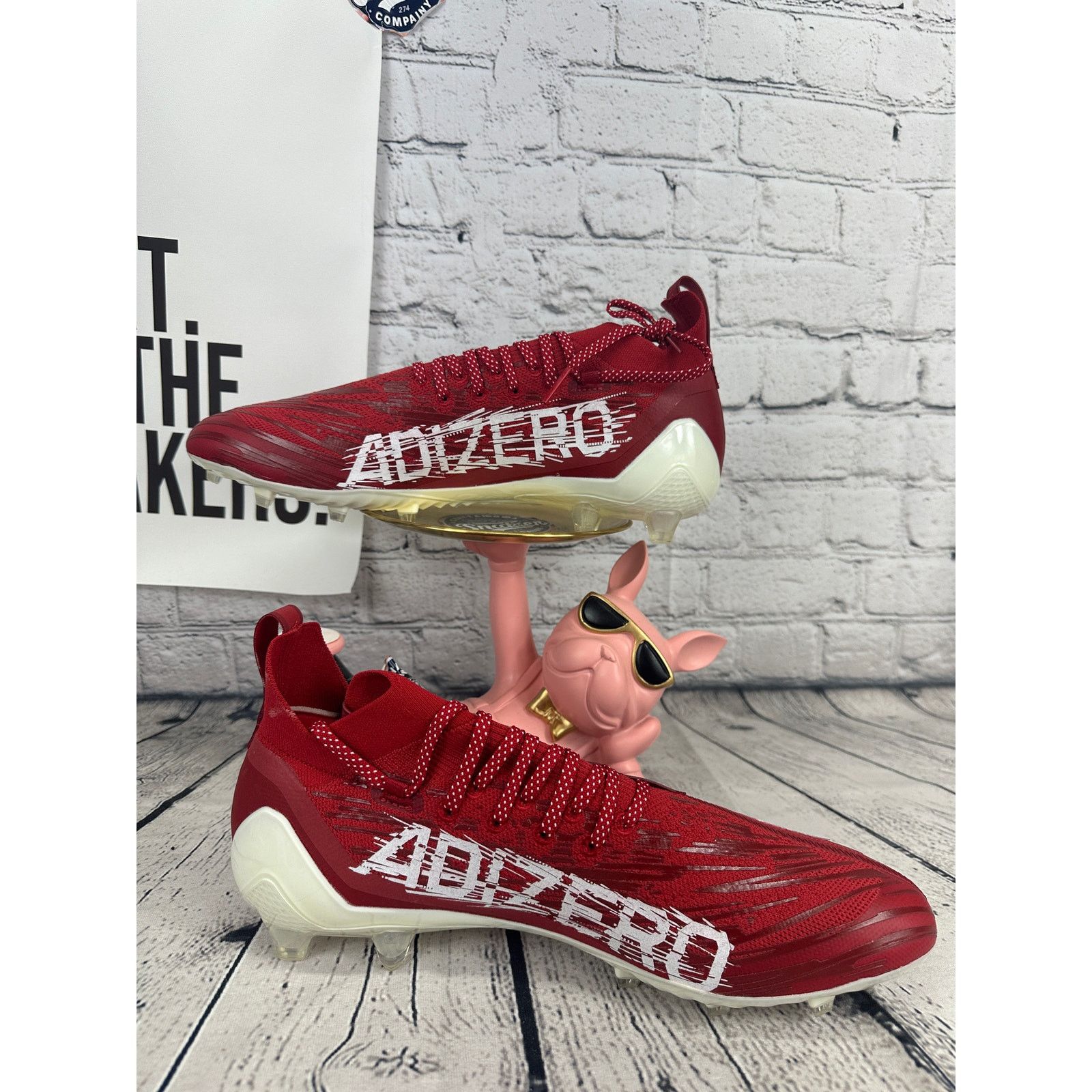 Adidas Adidas Adizero Primeknit Football Cleats Mens 13 Red NFL Size US 13 / EU 46 - 6 Thumbnail