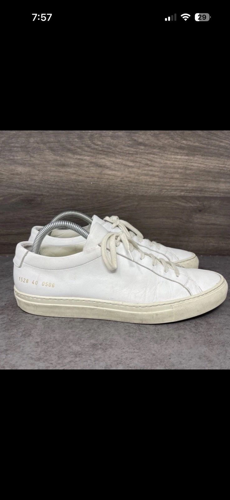 Common Projects Common Projects Achilles Low EU 40 Pre- Owned Size US 7.5 / EU 40-41 - 5 Thumbnail
