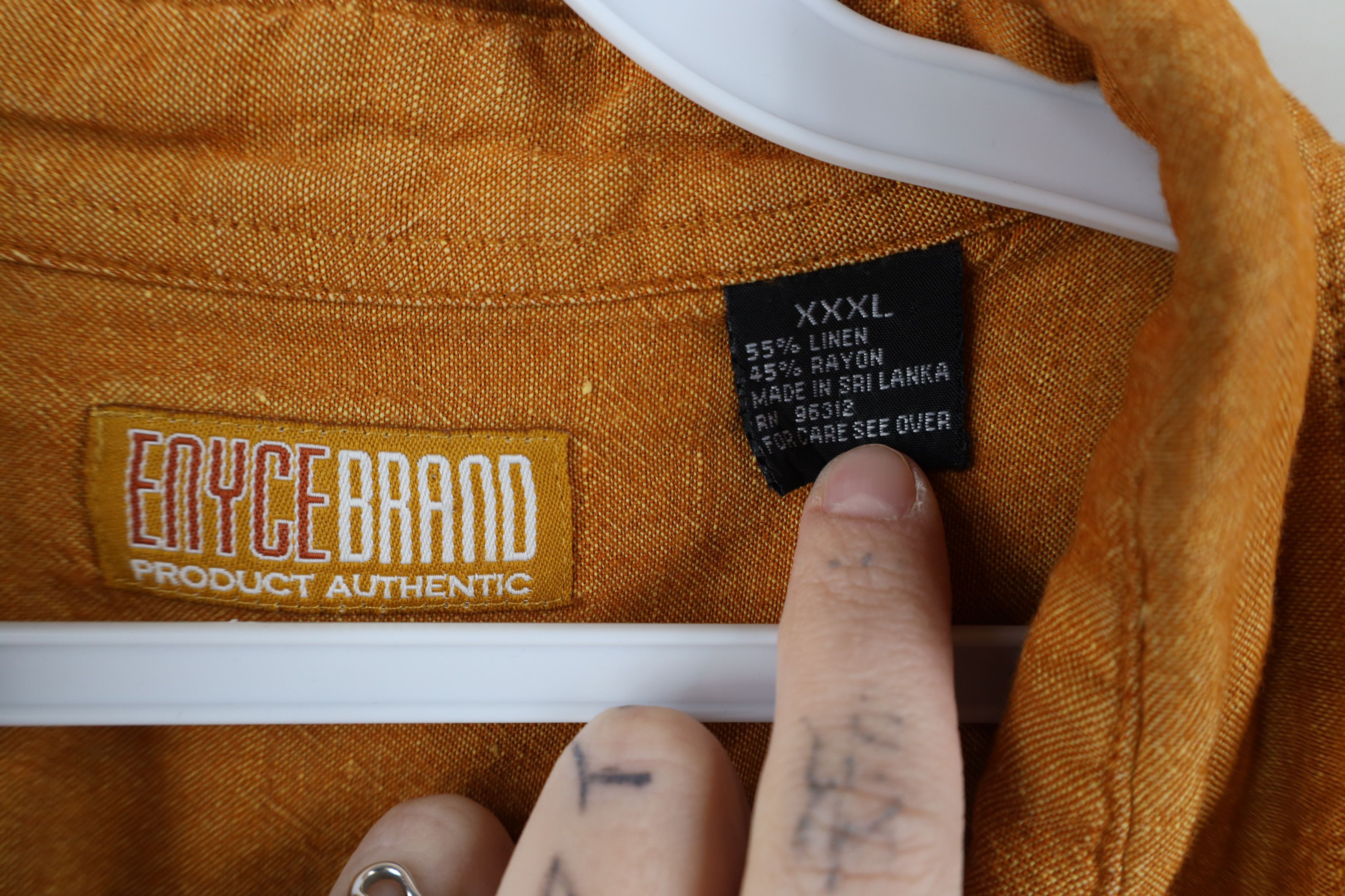 Enyce × Vintage Vintage 90s Y2K Enyce Blend Baggy Collared Button Shirt Size US XXL / EU 58 / 5 - 8 Thumbnail