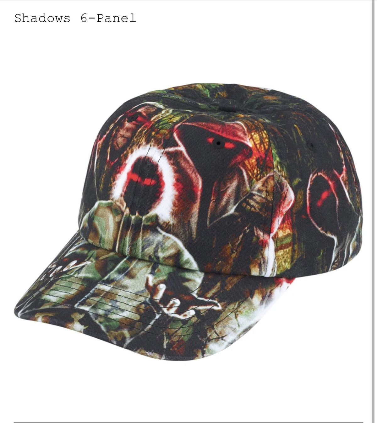 Supreme Shadows 6-Panel Hat Size ONE SIZE - 1 Thumbnail