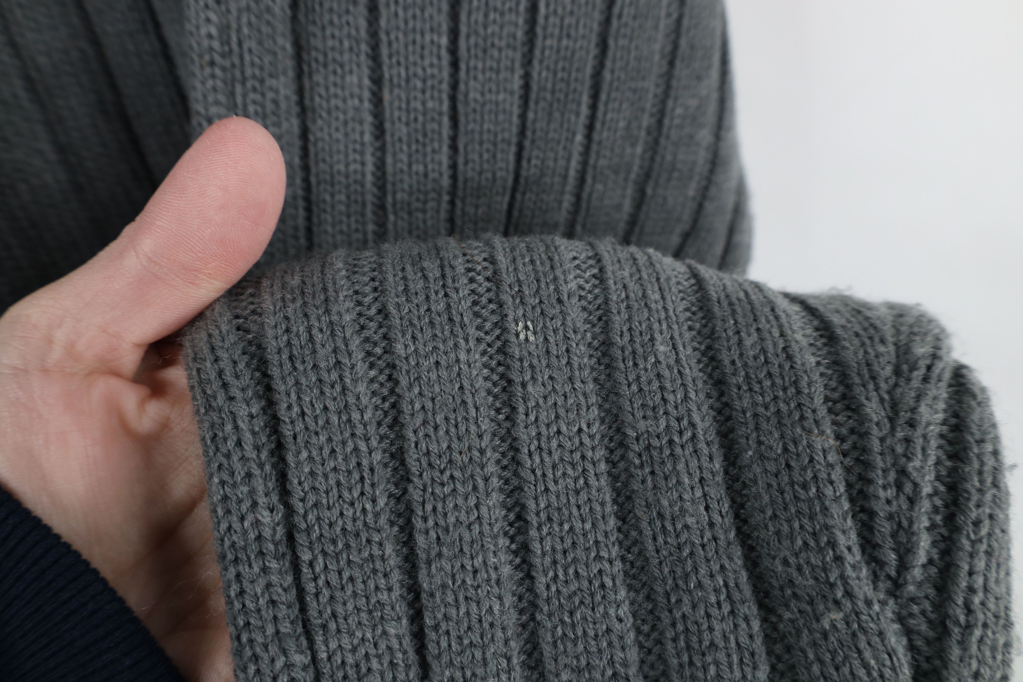 Aeropostale × Vintage Vintage 90s Y2K Aeropostale Chunky Ribbed Knit Sweater Gray Size US XL / EU 56 / 4 - 4 Thumbnail