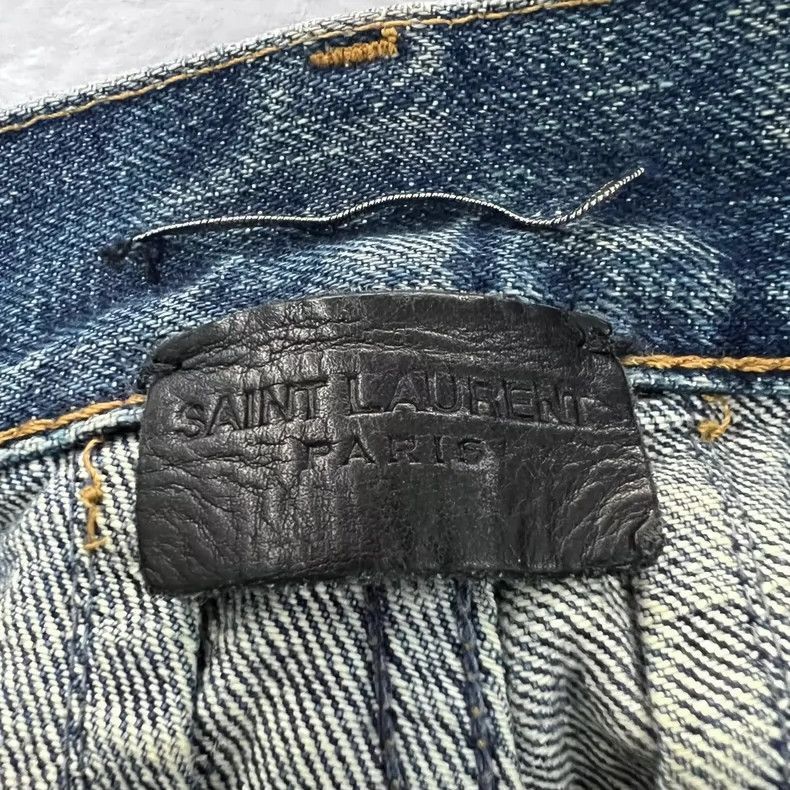 Saint Laurent Paris Saint Laurent Distressed Slim Fit Jeans-2505 Size US 31 - 3 Thumbnail