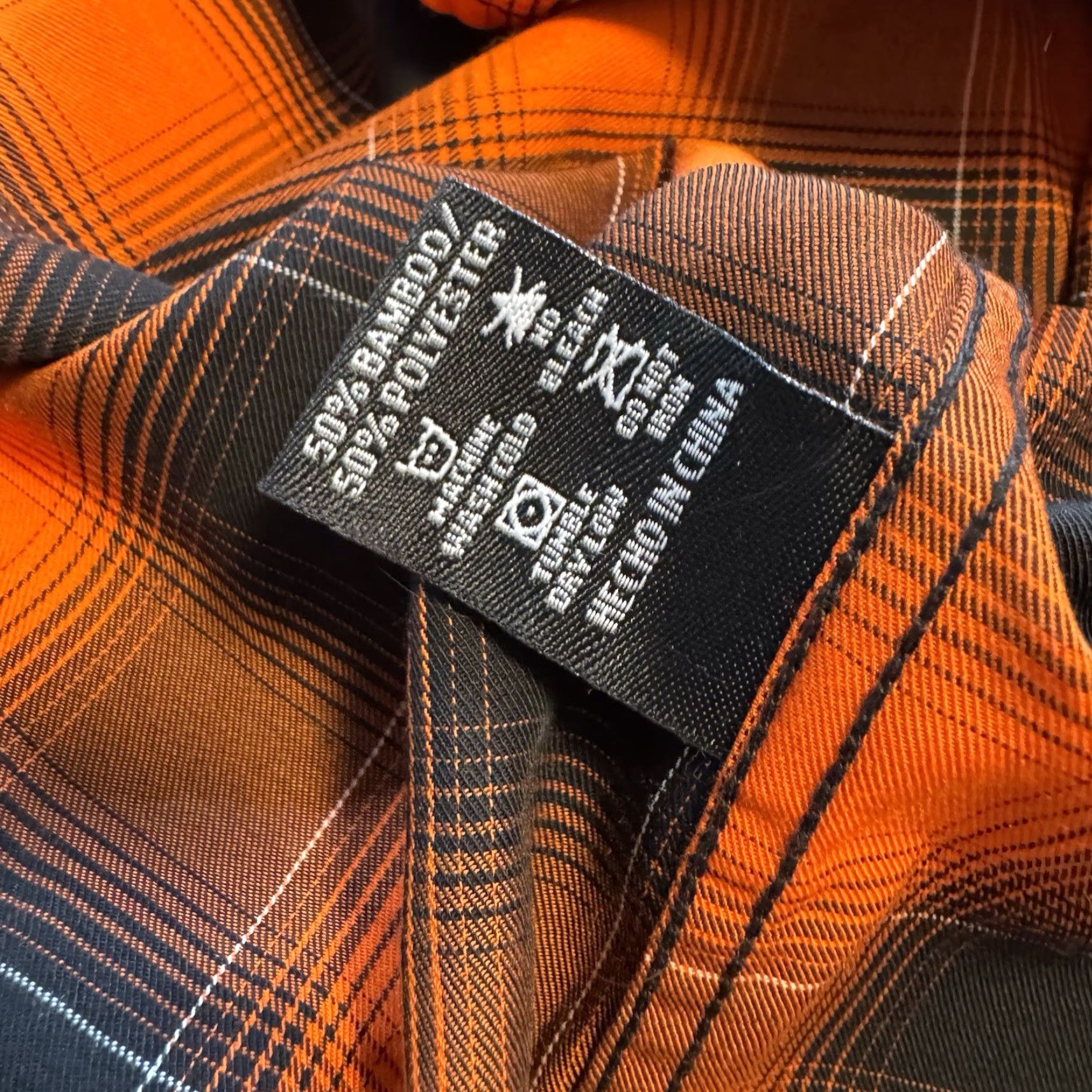 Vintage Dixxon Shirt Mens XS Orange The Trifecta Flannel Plaid Low Rider West Coast Shirt Casual Travel Workwear Pocket Button-Up Short Sleeve Size US XS / EU 42 / 0 - 6 Thumbnail