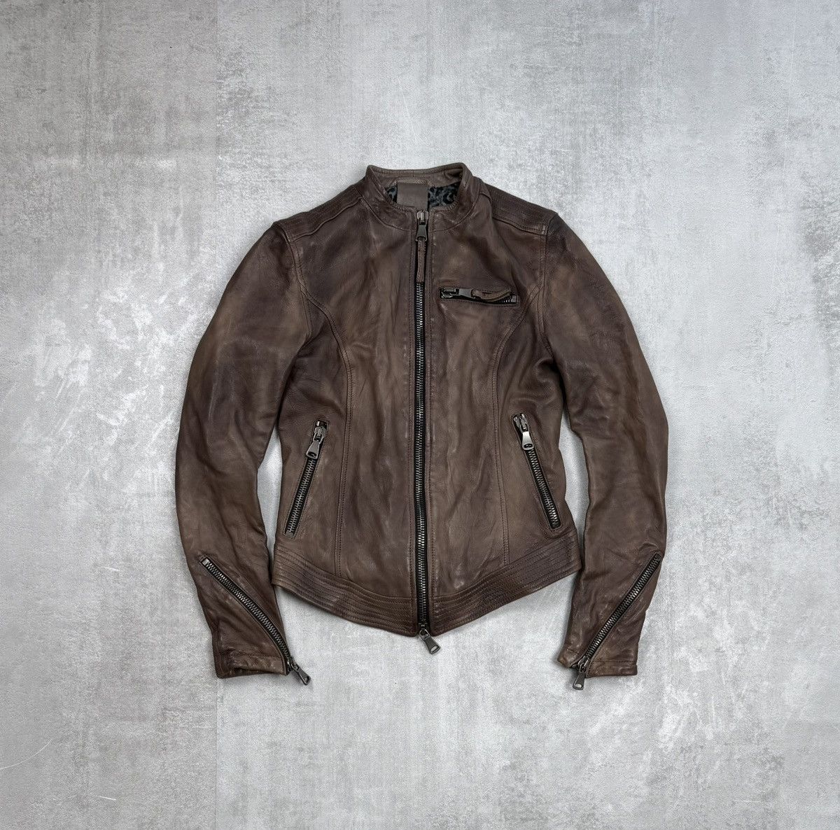 Vintage EMPRESA Milano leather jacket archive opium Rick style y2k Size XS / US 0-2 / IT 36-38 - 1 Thumbnail