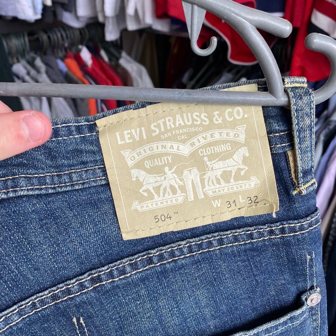 Levi's Vintage Clothing × Vintage Vintage Levi’s 504 Rare Selvig Denim luxury jeans Size US 32 / EU 48 - 3 Thumbnail