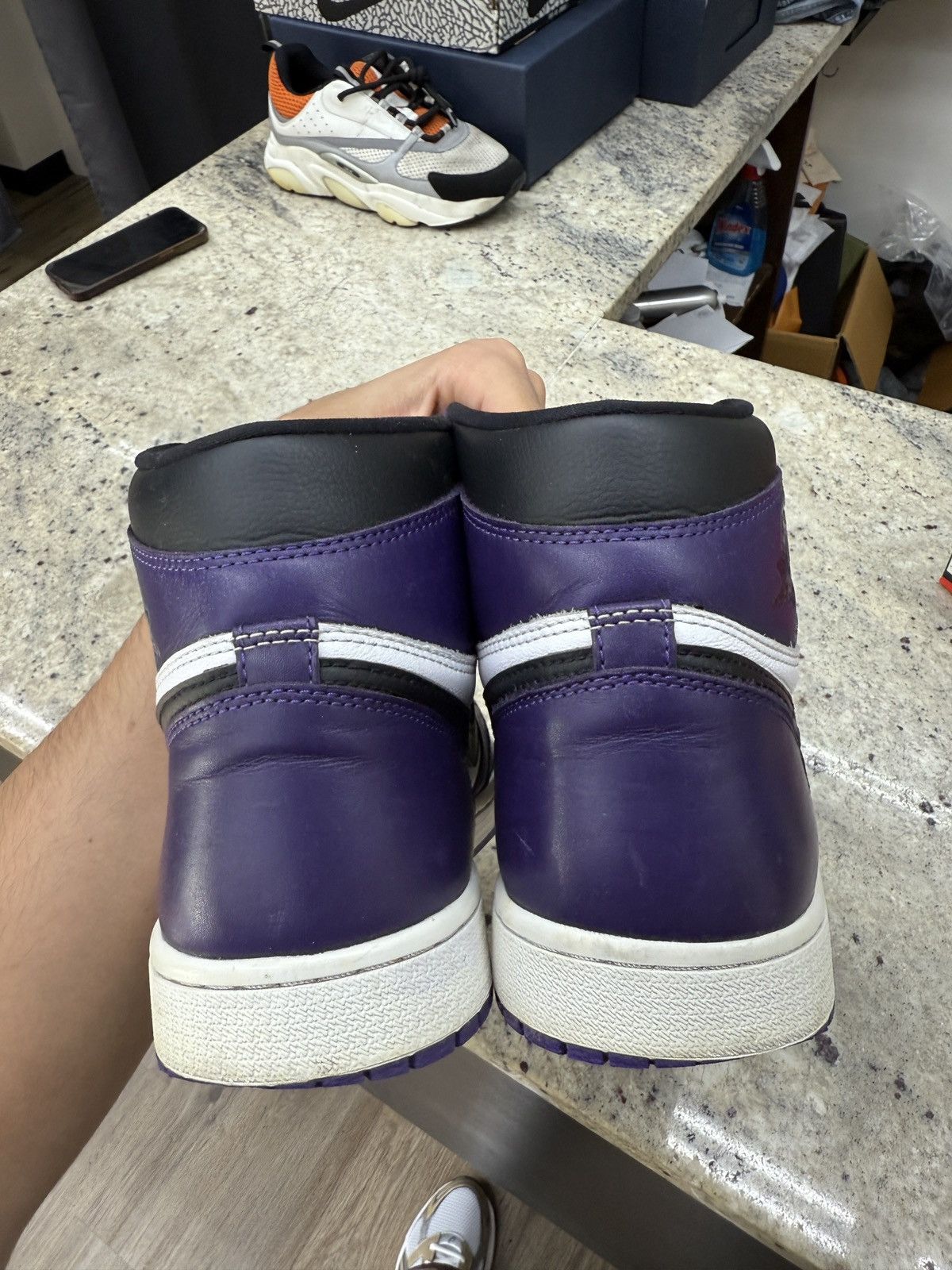 Jordan Brand Jordan 1 Retro High Court Purple white Size US 9.5 / EU 42-43 - 4 Thumbnail