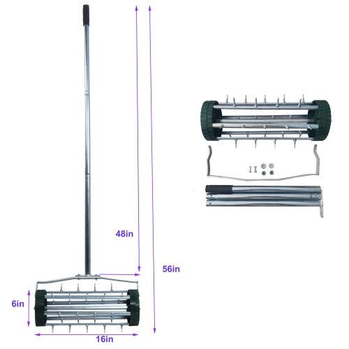 Designer × Homemade Heavy Duty Rolling Lawn Aerator,Rolling Lawn Aerator, Rotar Size US L / EU 52-54 / 3 - 2 Thumbnail
