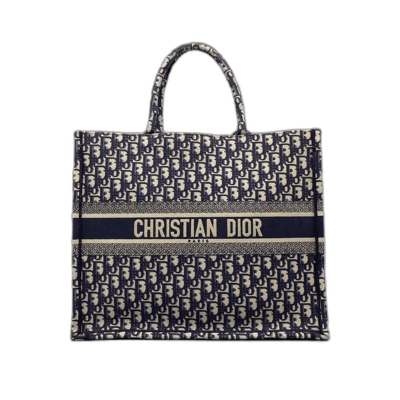 Dior Canvas Embroidered Tote Bag Large Size-2505, Men's