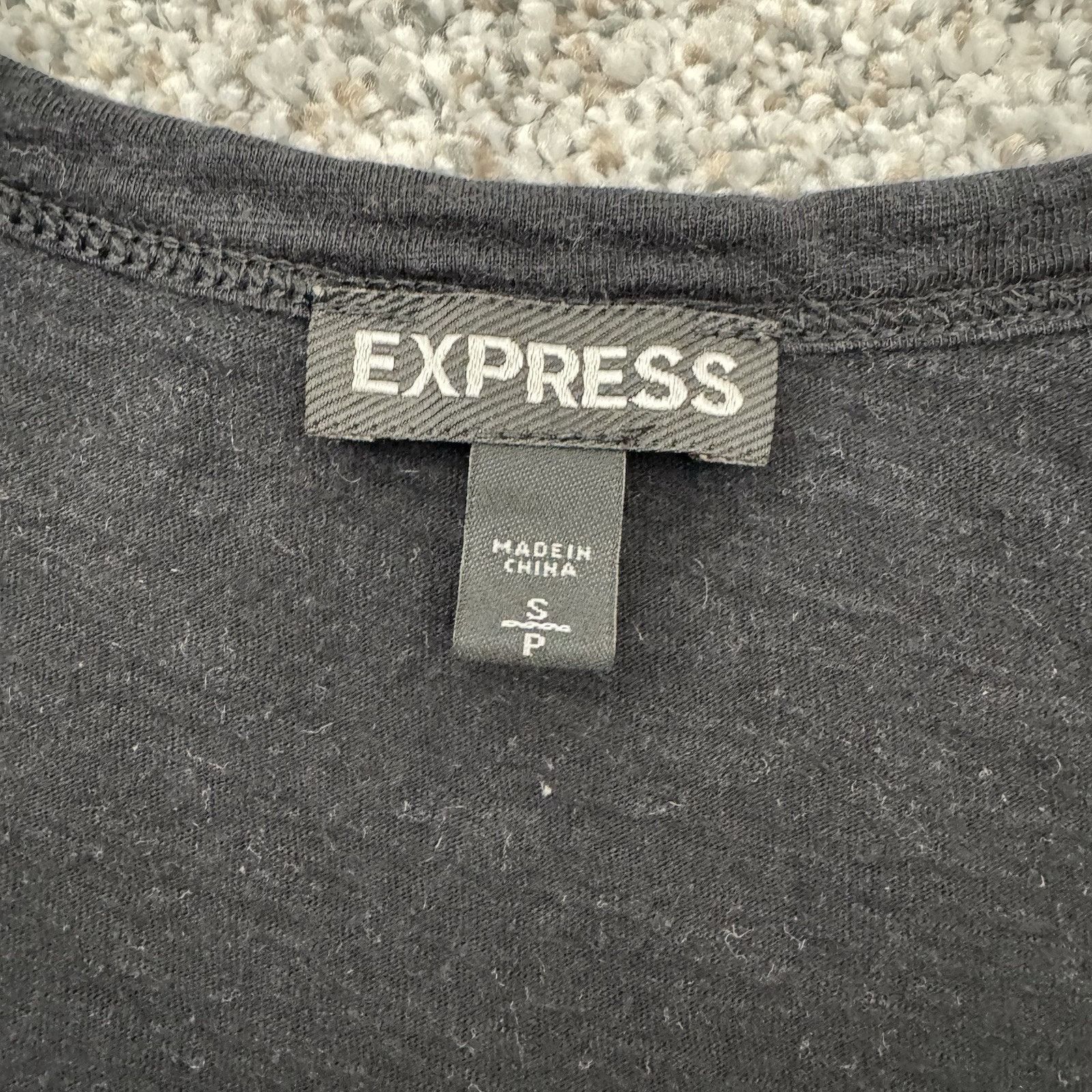 Express Express Top Womens S Chic Sparkly Edgy Beaded Embellished Size S / US 4 / IT 40 - 4 Thumbnail