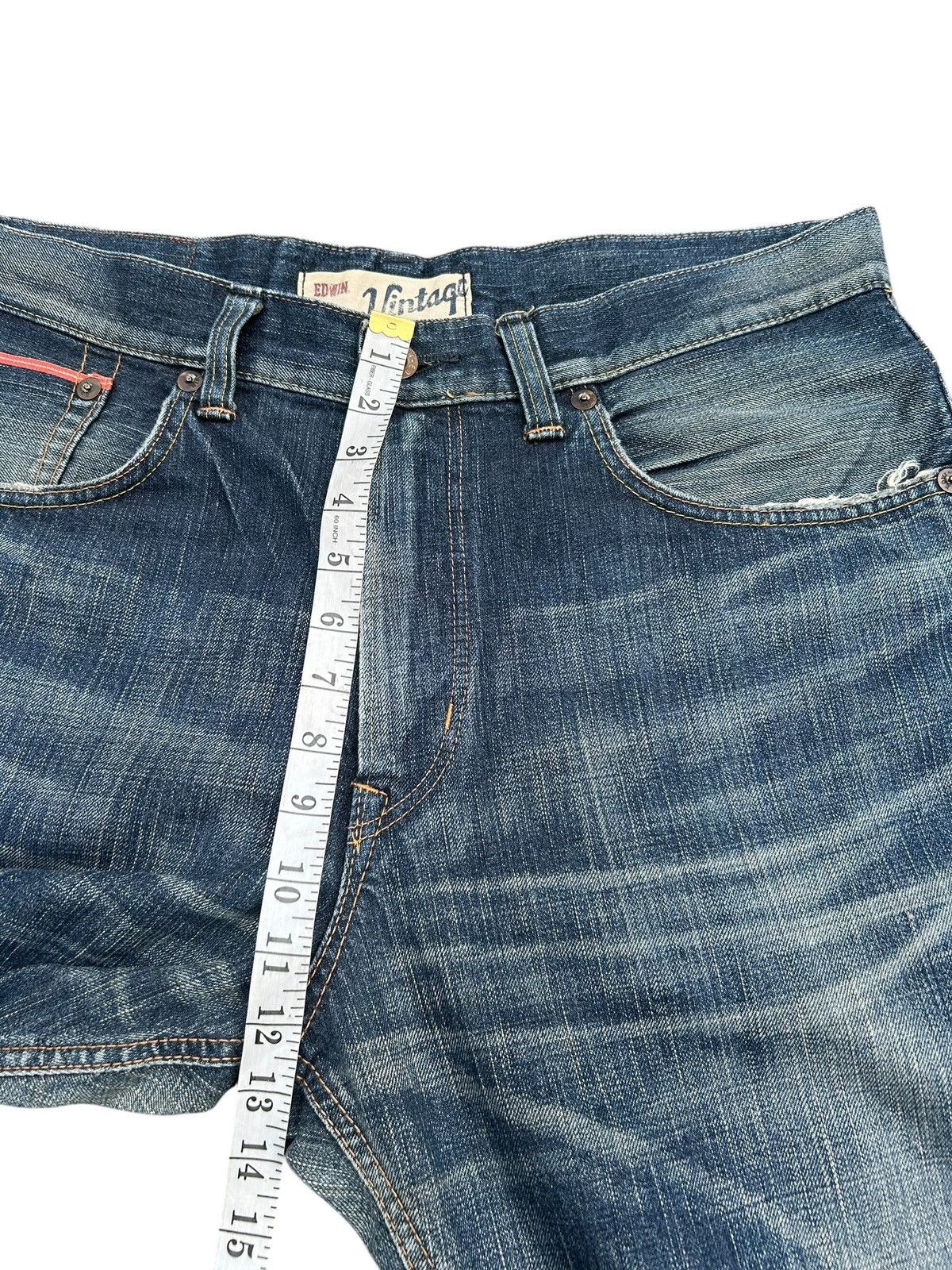 Kapital Vintage Edwin 505V Selvedge Repair Distressed Denim Jeans Size US 36 / EU 52 - 17 Thumbnail
