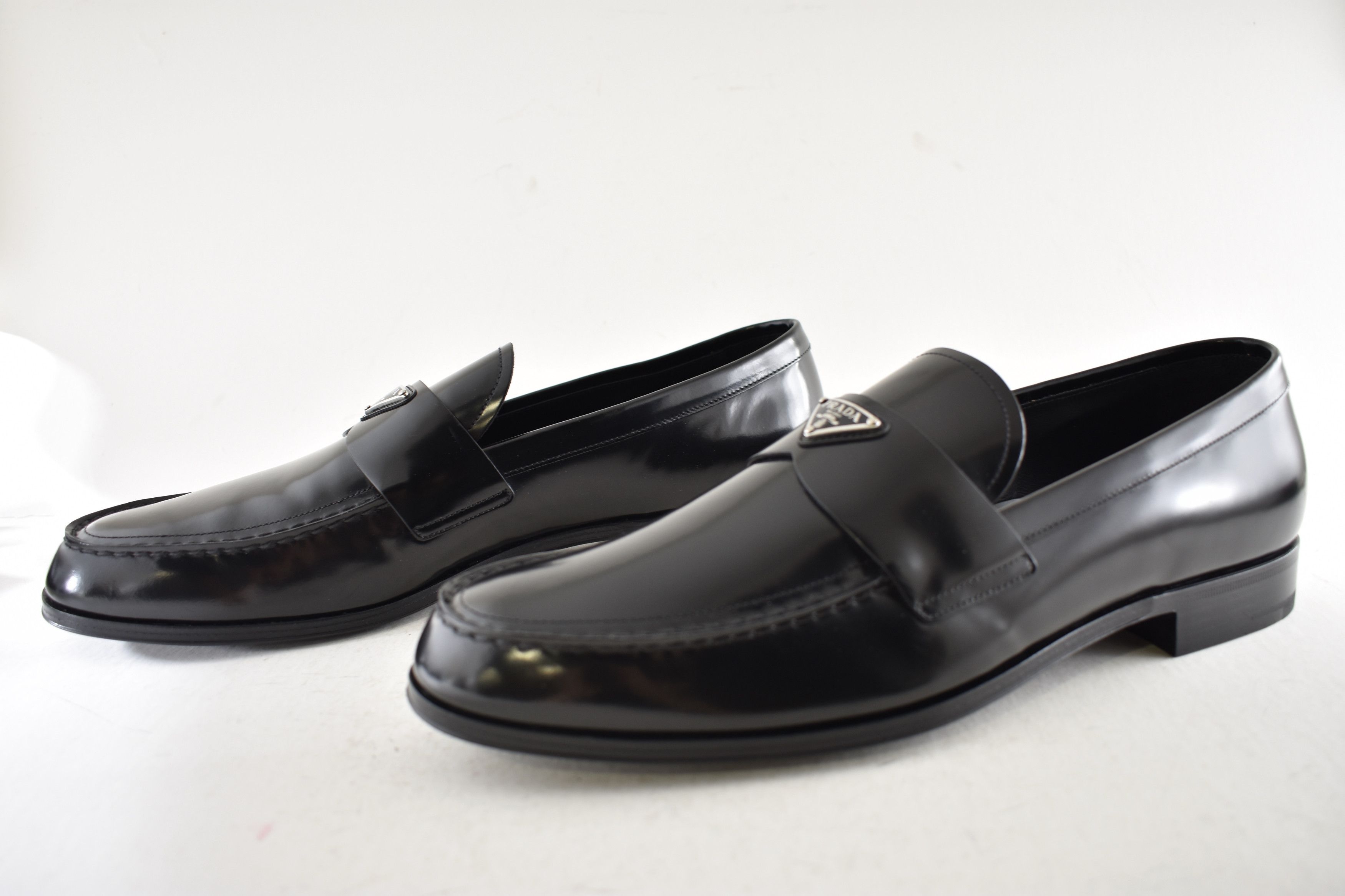 Prada Prada Leather Logo Classic Loafer Slip On Flat UK 12 US 13 Size US 13 / EU 46 - 16 Thumbnail