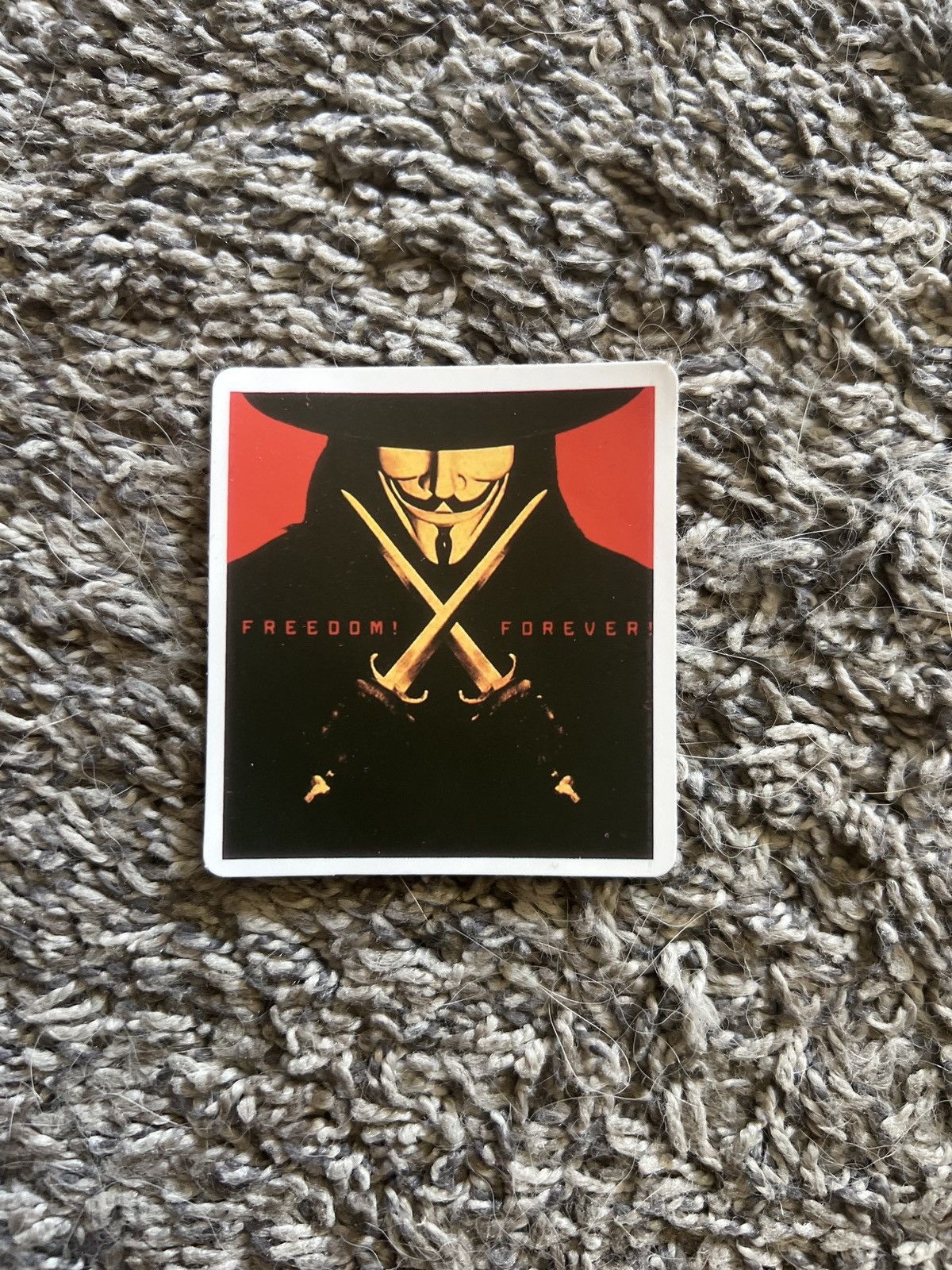 Hypebeast V For Vendetta Freedom! Forever! Sticker Size ONE SIZE - 1 Thumbnail