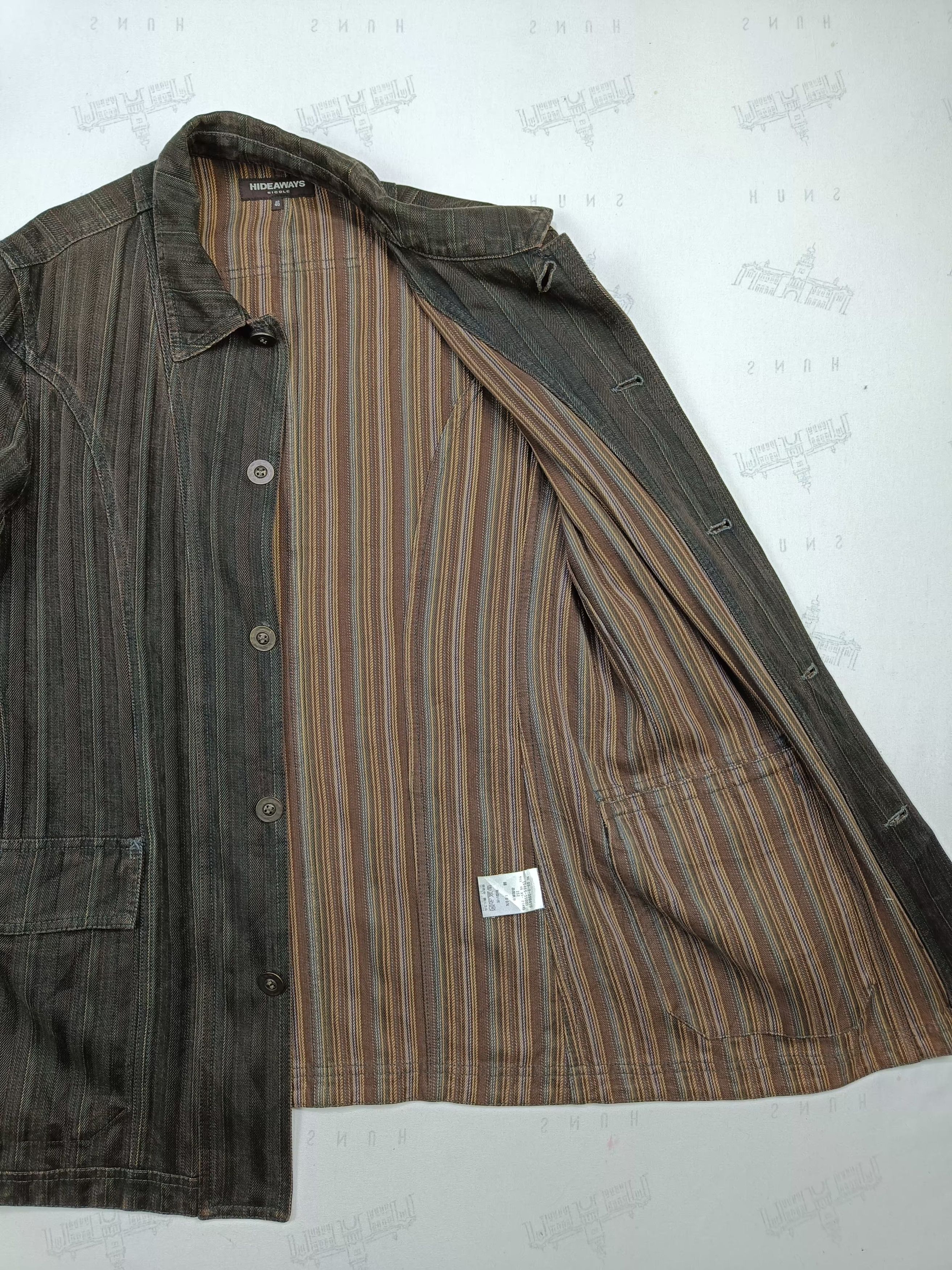 HIDEAWAYS NICOLE HIDEAWAYS DENIM HERRINGBONE JACKET Size US S / EU 44-46 / 1 - 9 Thumbnail