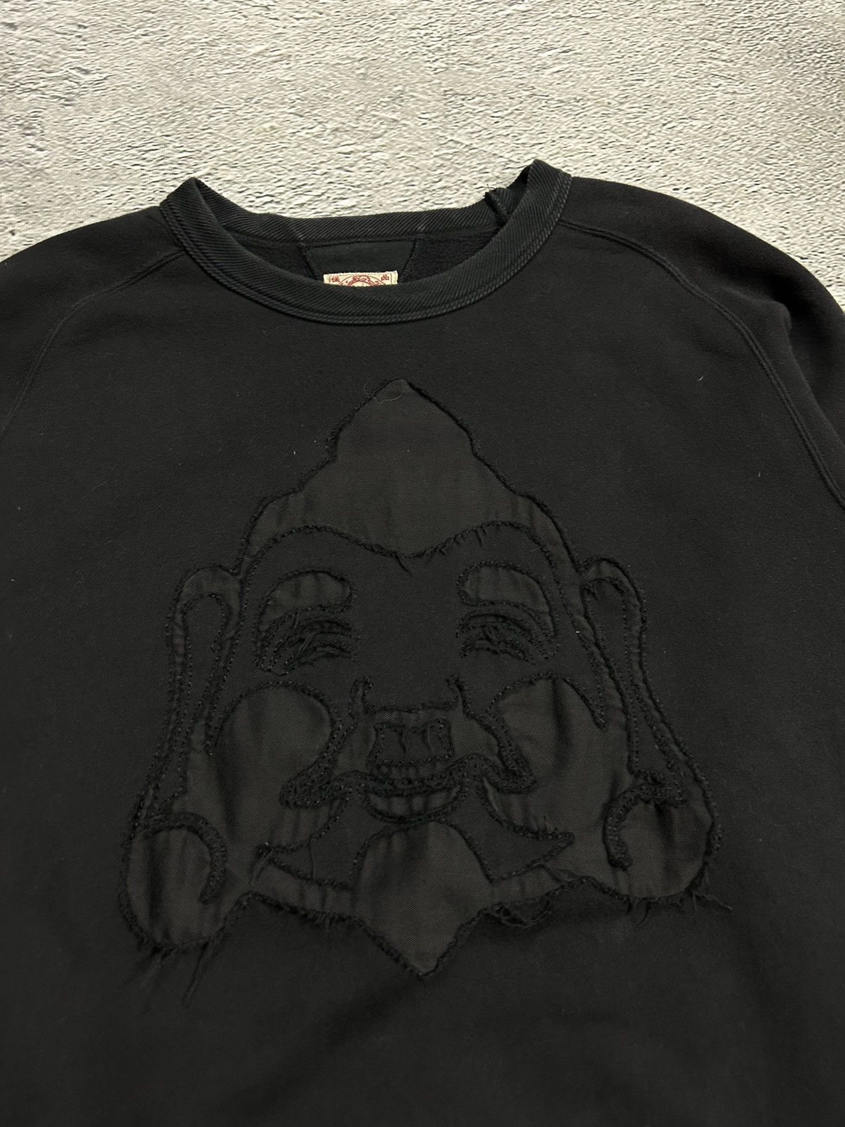 Evisu Evisu sweatshirt big logo face vintage black Y2K Size US XL / EU 56 / 4 - 2 Thumbnail