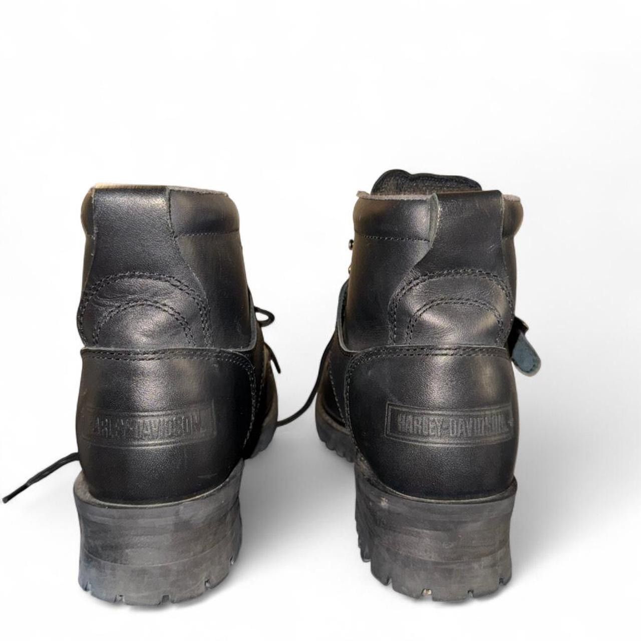 Harley Davidson Harley-Davidson® Faded Glory Black Leather Boots D81024 Size US 10 / IT 40 - 4 Thumbnail