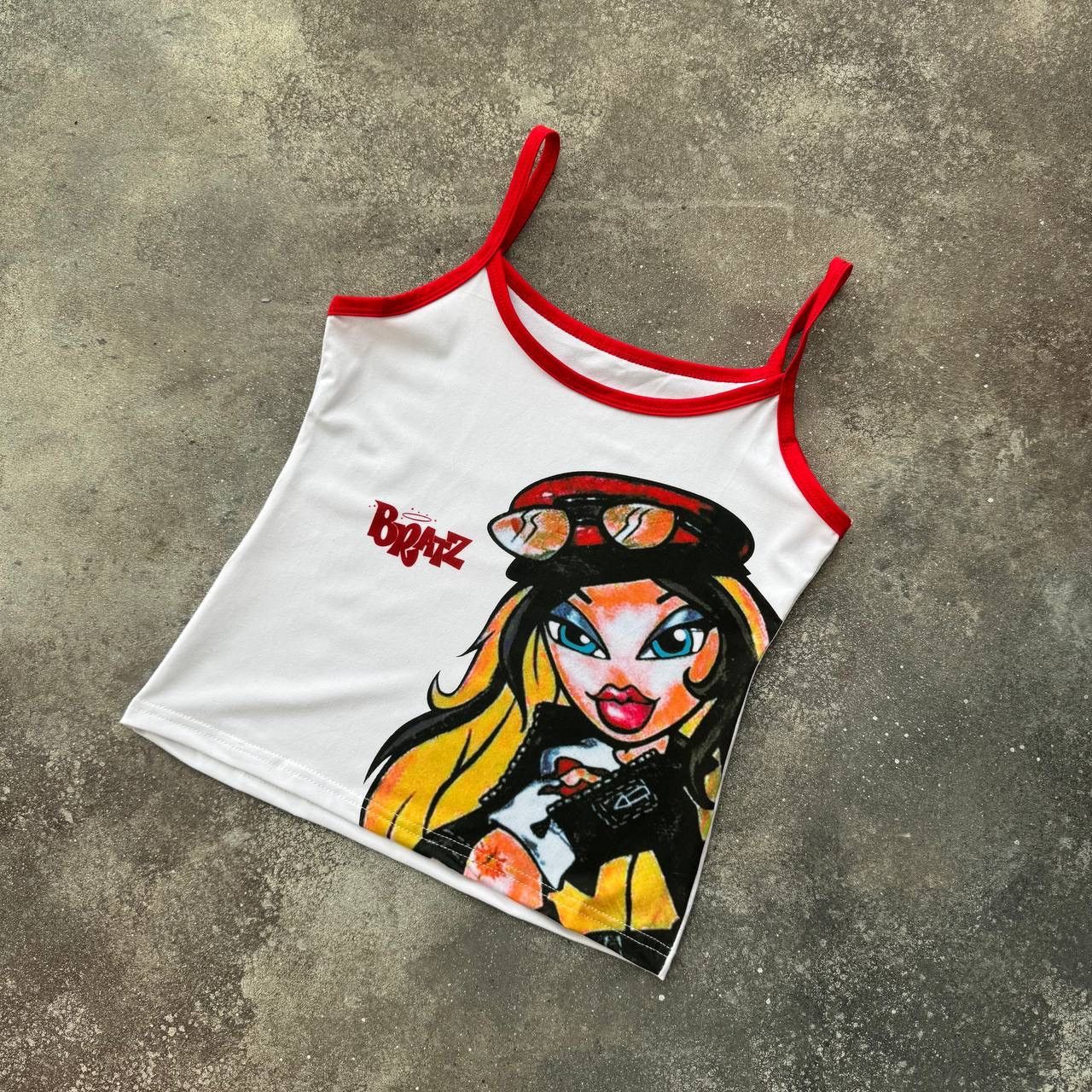 Japanese Brand BRATZ Vintage Y2K Glam Sexy Tank Top Size M / US 6-8 / IT 42-44 - 1 Thumbnail