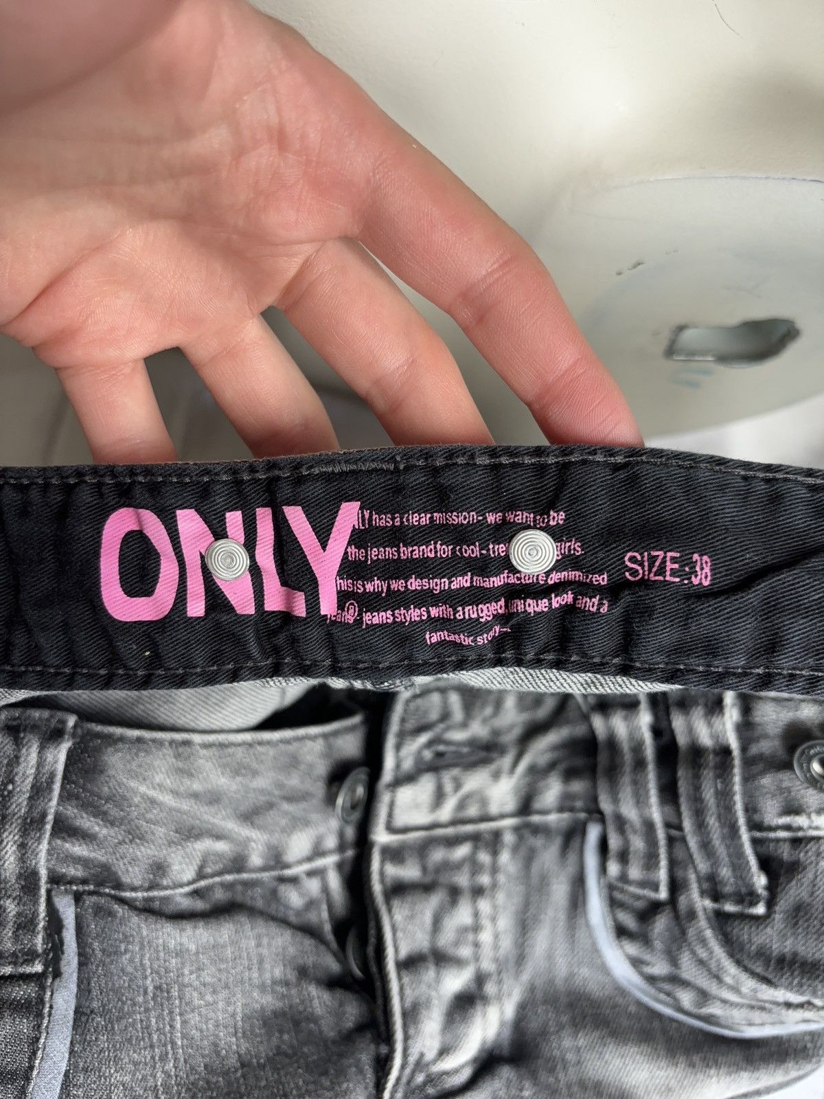 Japanese Brand × Vintage Faded denim vintage mini skirt Size 28" / US 6 / IT 42 - 10 Thumbnail