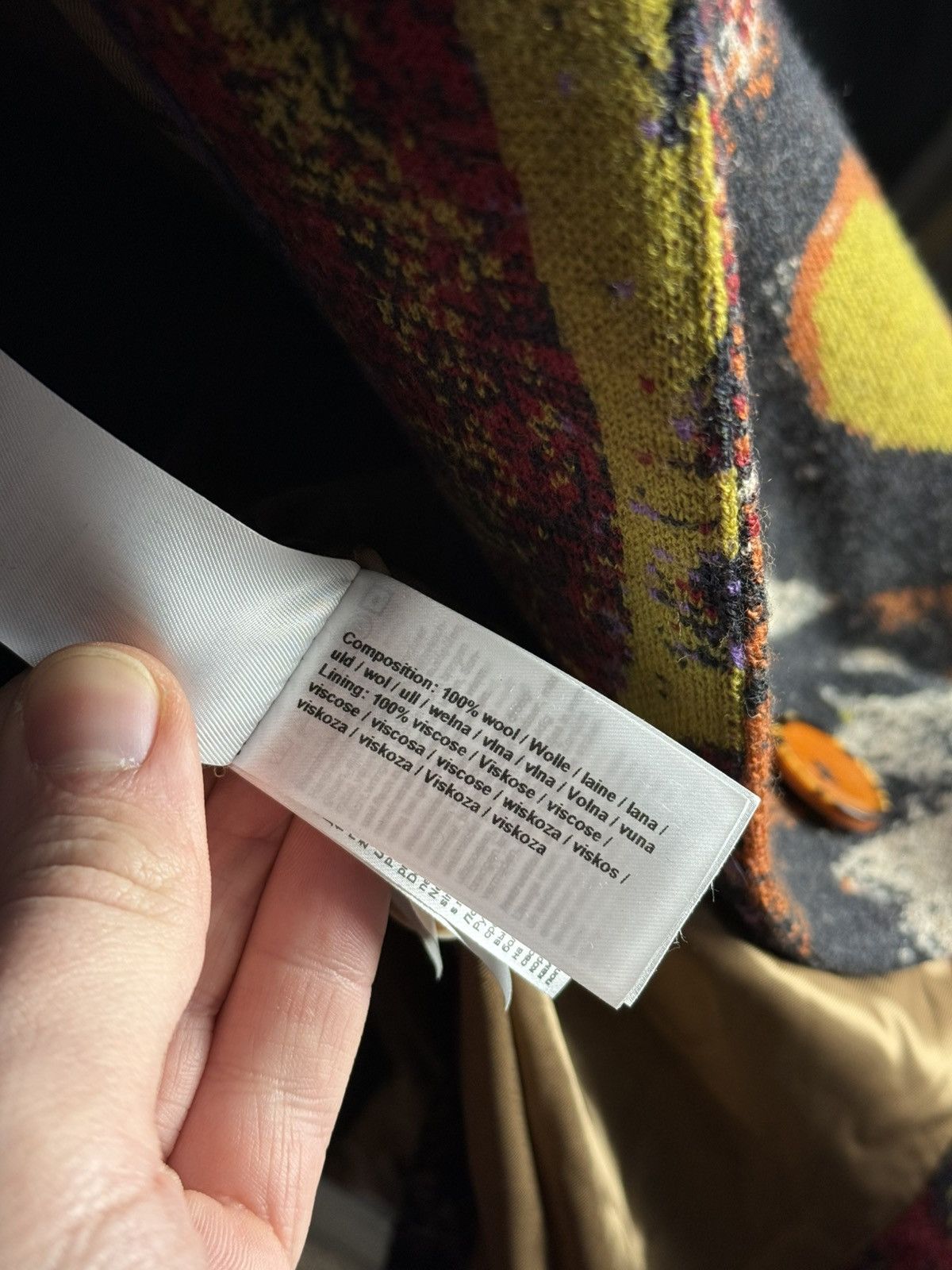 Other IVKO Women’s 100% Wool Abstract Pattern Coat Size 38 / M Size M / US 6-8 / IT 42-44 - 14 Thumbnail