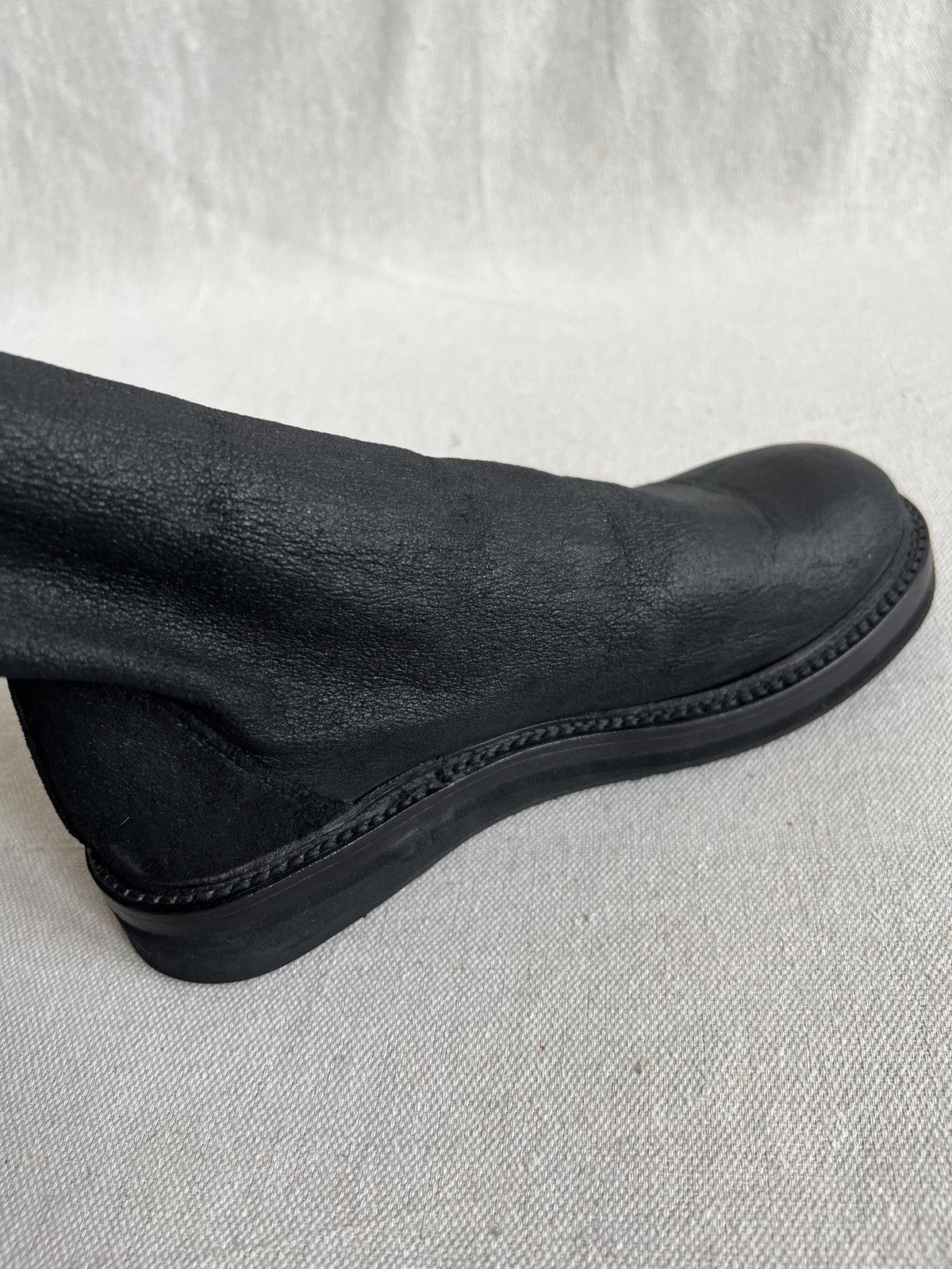 Rick Owens Rick Owens Blistered Leather Creeper Sock Boots Size US 6.5 / IT 36.5 - 9 Thumbnail