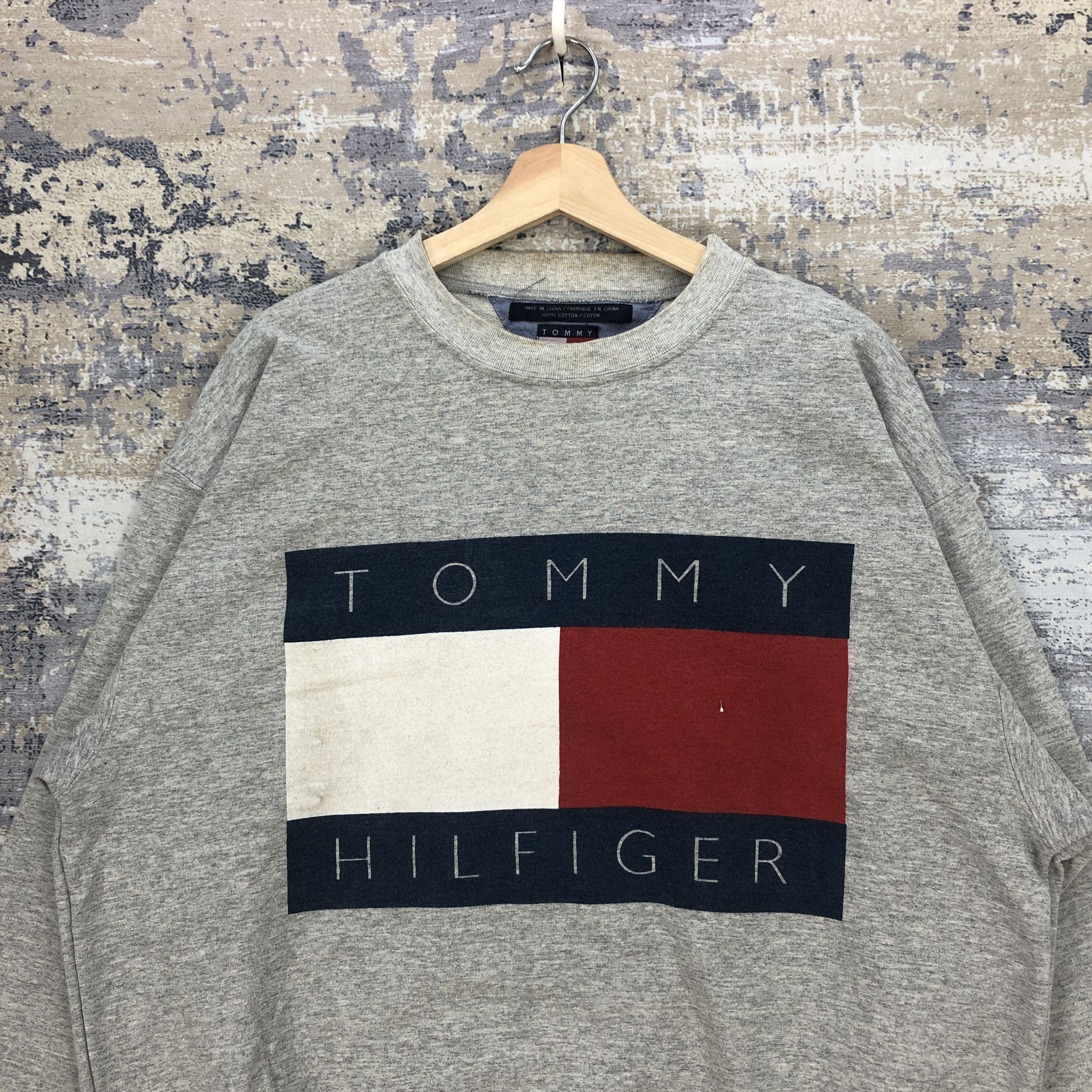 Tommy Hilfiger × Vintage Vintage Y2K Tommy Hilfiger Sweater Tommy Hilfiger Sweatshirt Size US XL / EU 56 / 4 - 4 Thumbnail