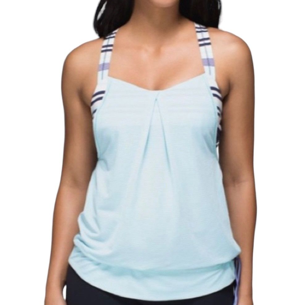 Lululemon Lululemon Athletica Rest Less aqua tank top Size M / US 6-8 / IT 42-44 - 1 Thumbnail