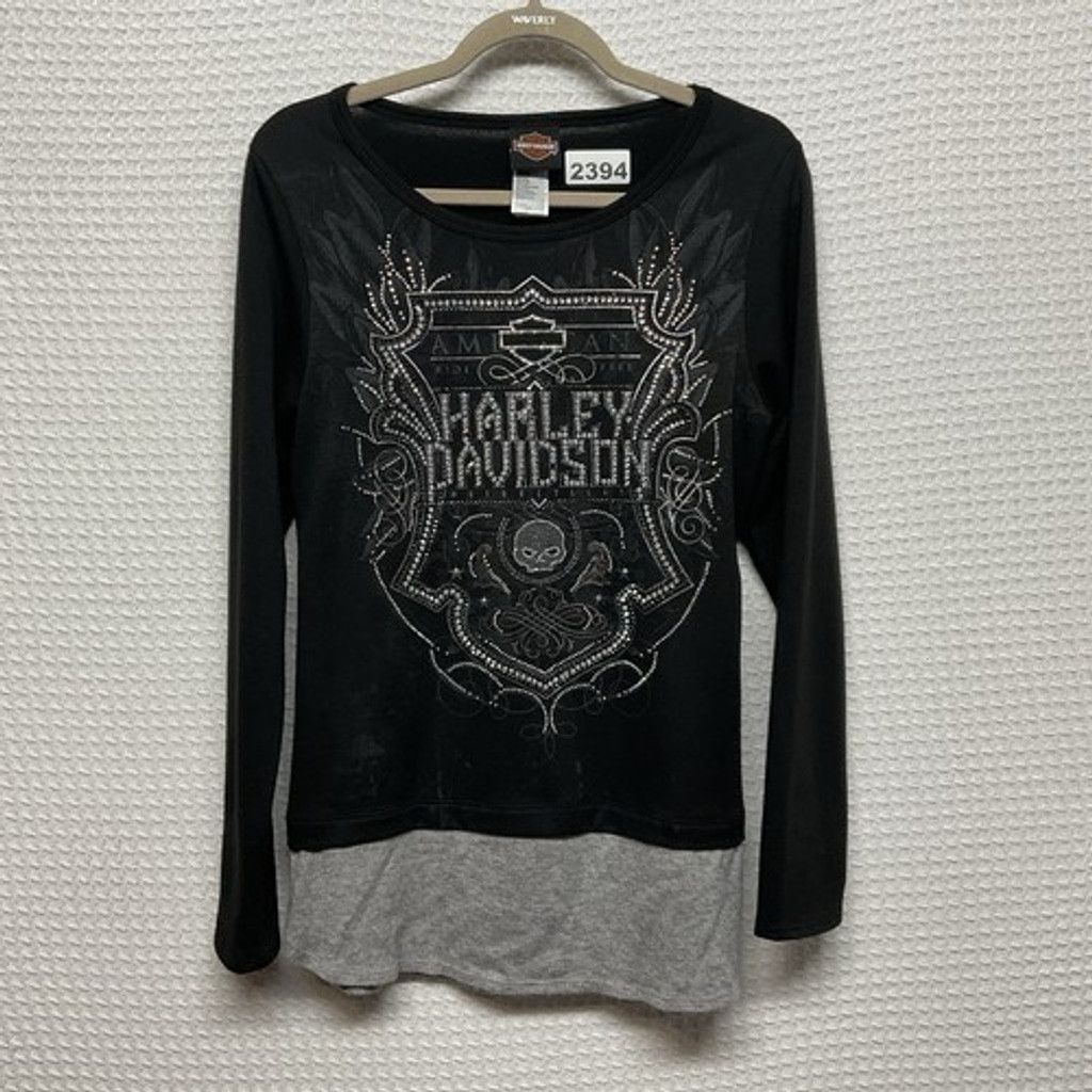Harley Davidson Harley-Davidson With Studs Willie G Skull Sweatshirt Women L Size L / US 10 / IT 46 - 1 Thumbnail