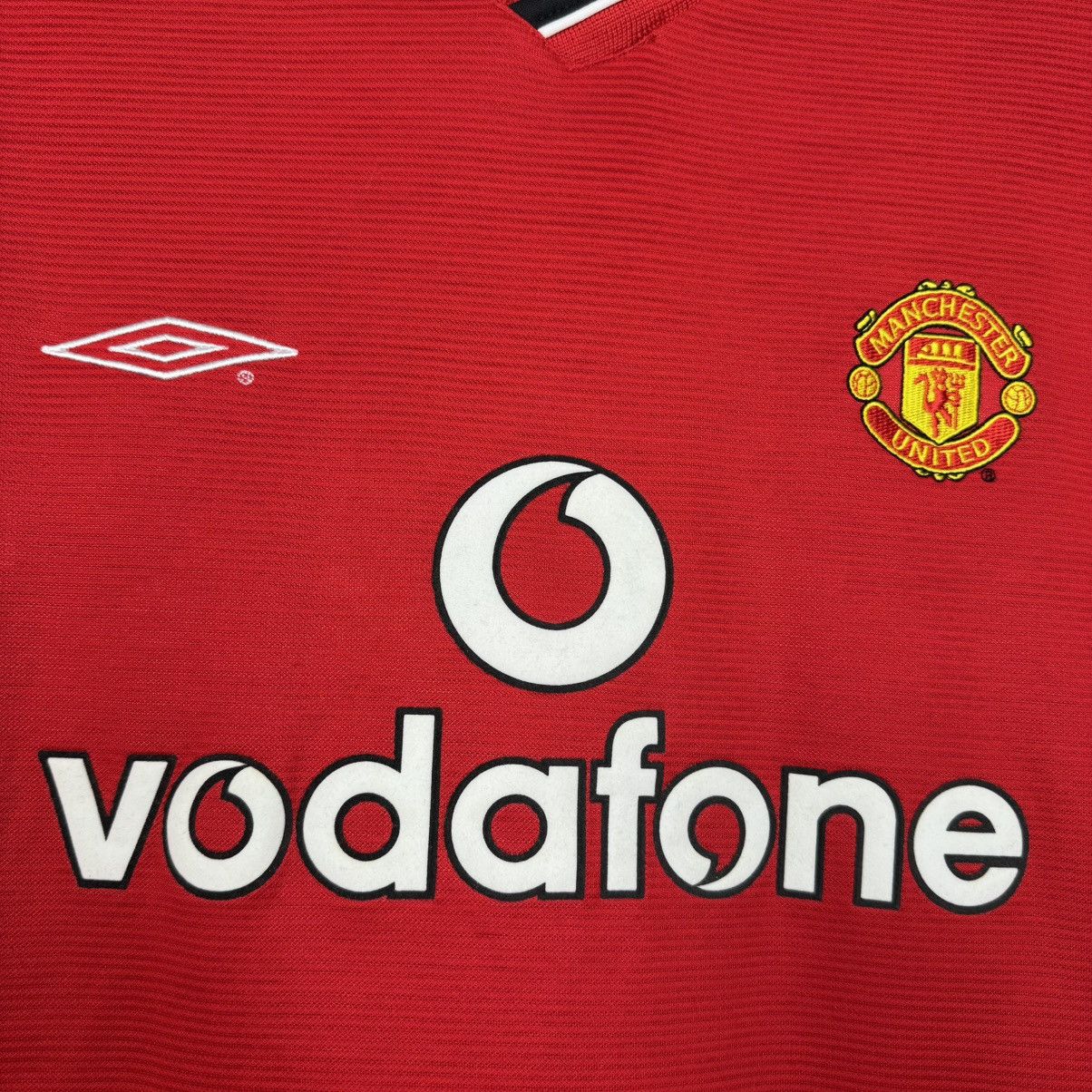 Umbro MANCHESTER UNITED 2000 2002 HOME FOOTBAL SHIRT SOCCER JERSEY Size US XL / EU 56 / 4 - 5 Thumbnail