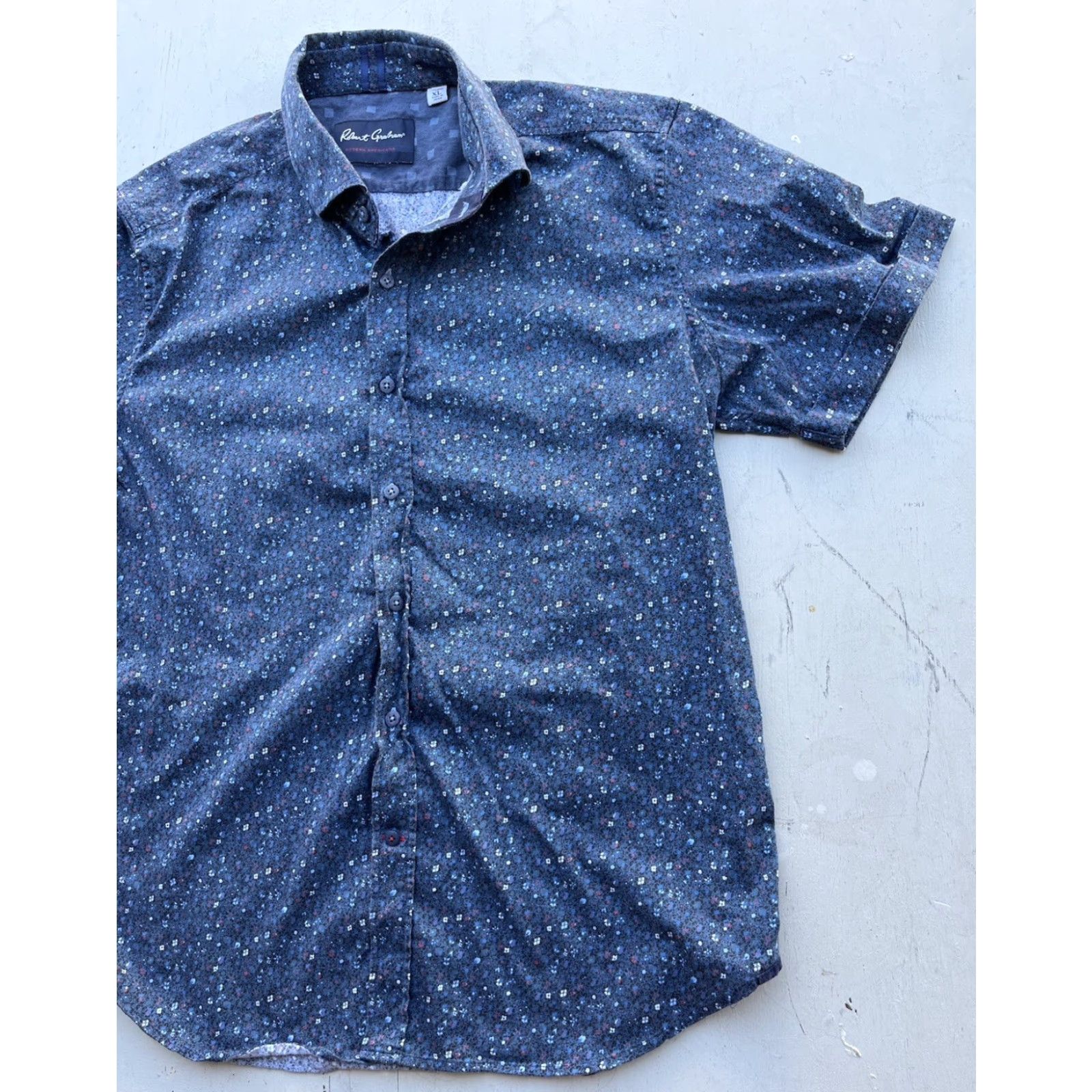 Robert Graham Robert Graham Multicolor Geometric Button-Up Shirt XL Men’s Casual Short Sleeve Button-Down Size US XL / EU 56 / 4 - 5 Thumbnail