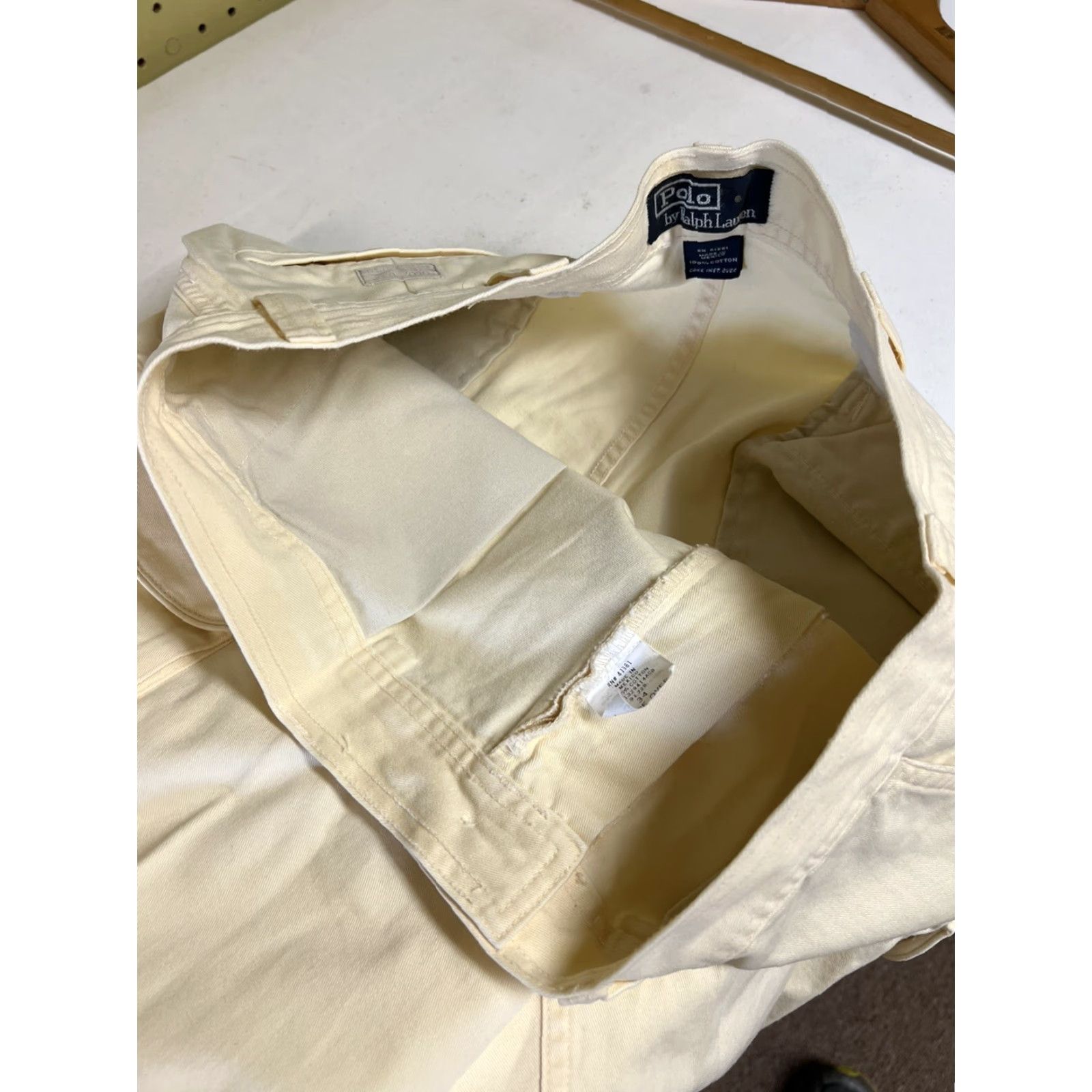 Polo Ralph Lauren VINTAGE Polo Ralph Lauren Cargo Shorts 34” Yellow Flat Front Casual Golf Men Size US S / EU 44-46 / 1 - 5 Thumbnail