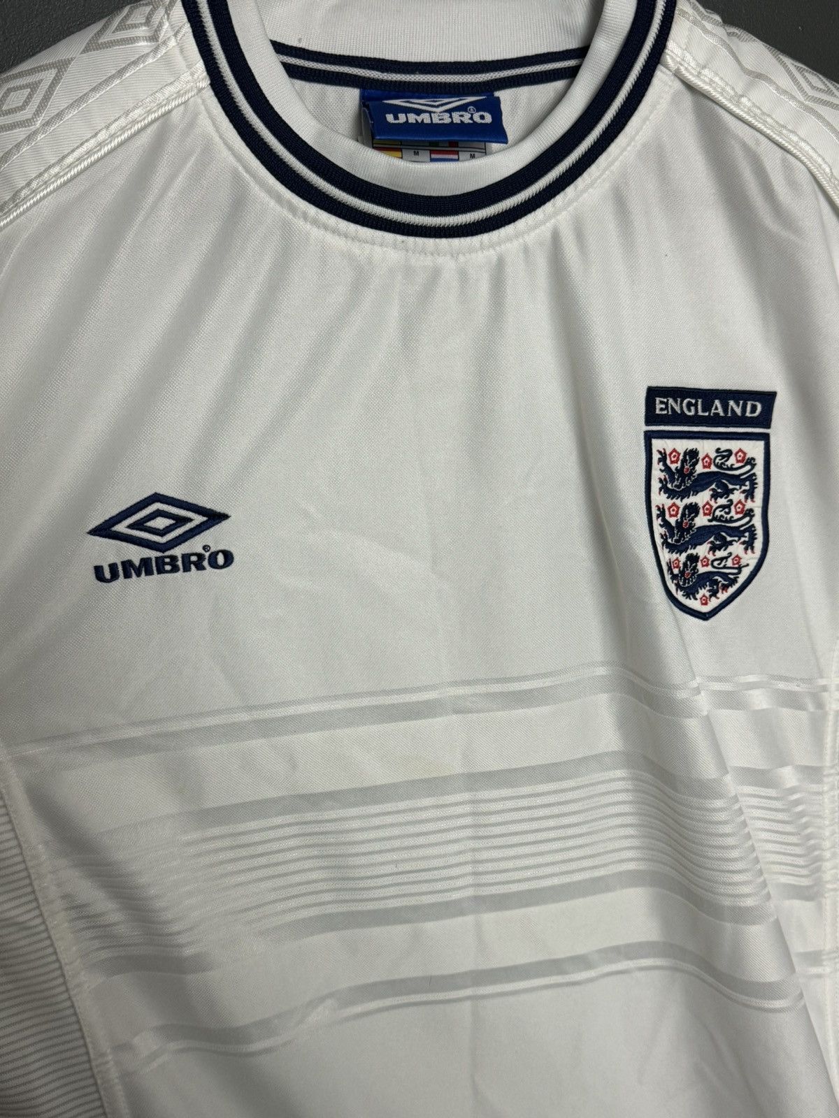 Umbro England National Team 99/01 Home Football Soccer Jersey Size US M / EU 48-50 / 2 - 3 Thumbnail