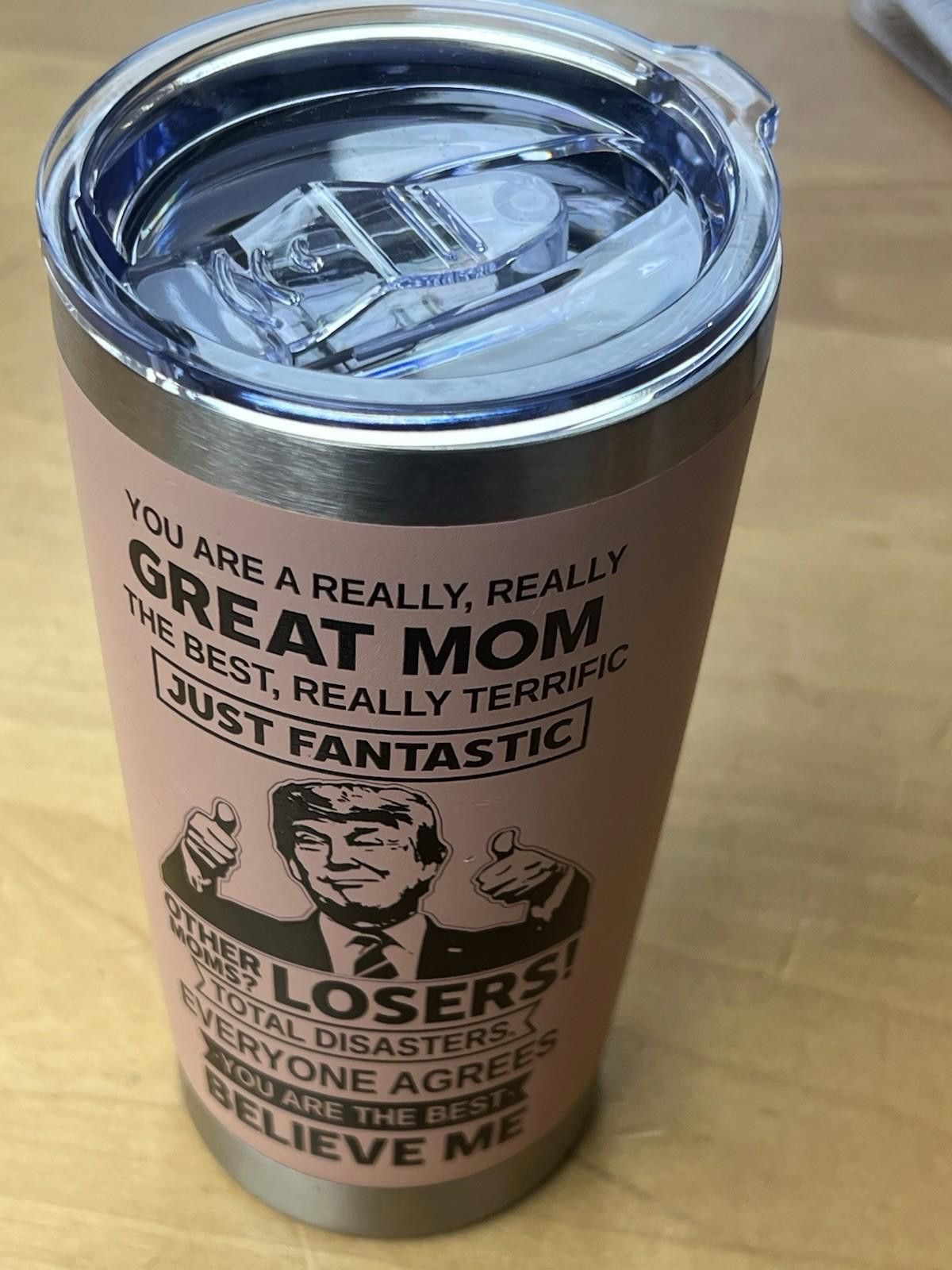 The Unbranded Brand Stainless Steel Insulated Tumbler 20 oz Great Mom Fant Trump Size ONE SIZE - 1 Thumbnail