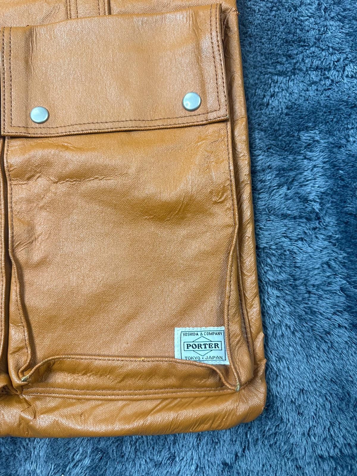 Porter Yoshida Porter 1990s Multipocket Brown Leather Handbag Size ONE SIZE - 7 Thumbnail