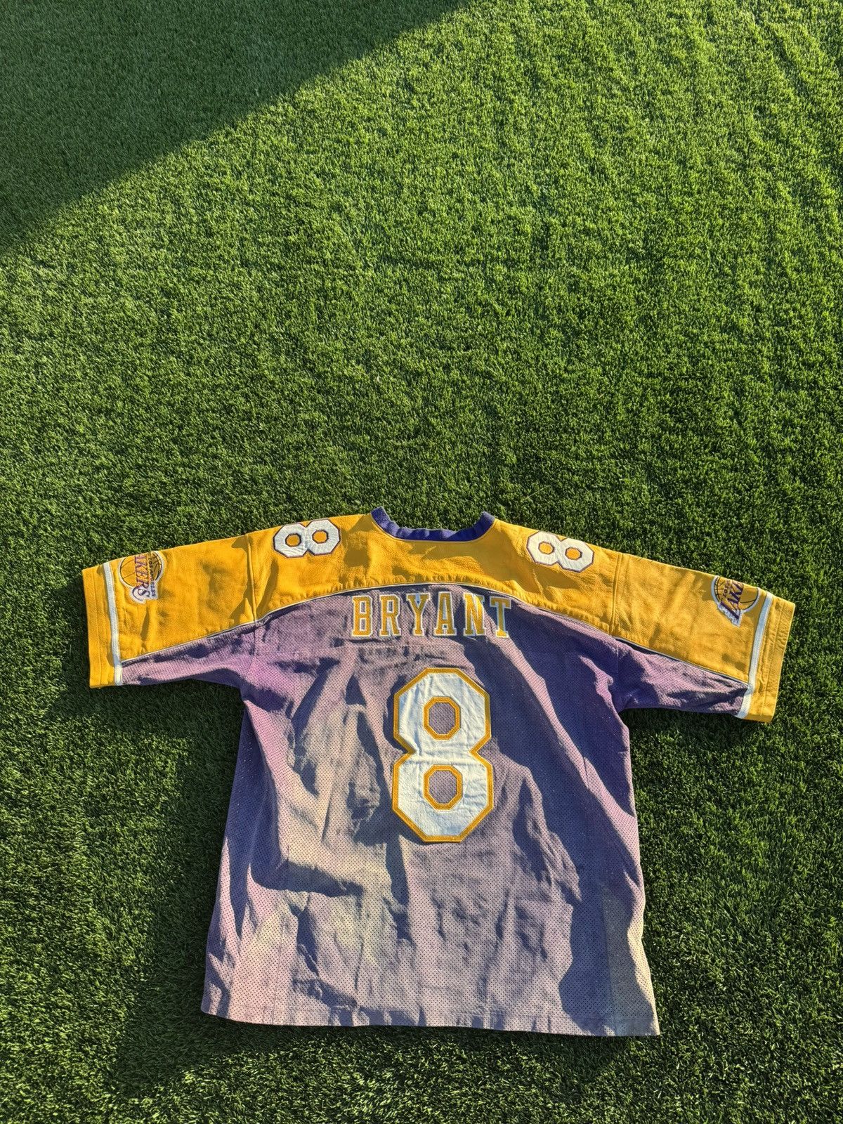 Jeff Hamilton × NBA × Vintage Vintage Lakers Kobe Bryant Jeff Hamilton Suede Jersey Size US XXL / EU 58 / 5 - 2 Thumbnail
