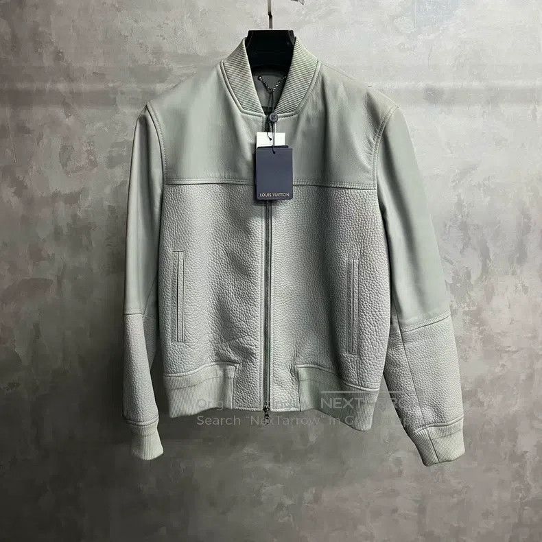 Louis Vuitton Louis Vuitton Gray Comfortable Lambskin Zip Jacket Size US S / EU 44-46 / 1 - 1 Thumbnail