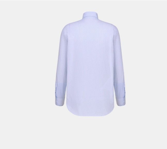 o1w1db10225 483C555 Couture Shirt in White & Blue