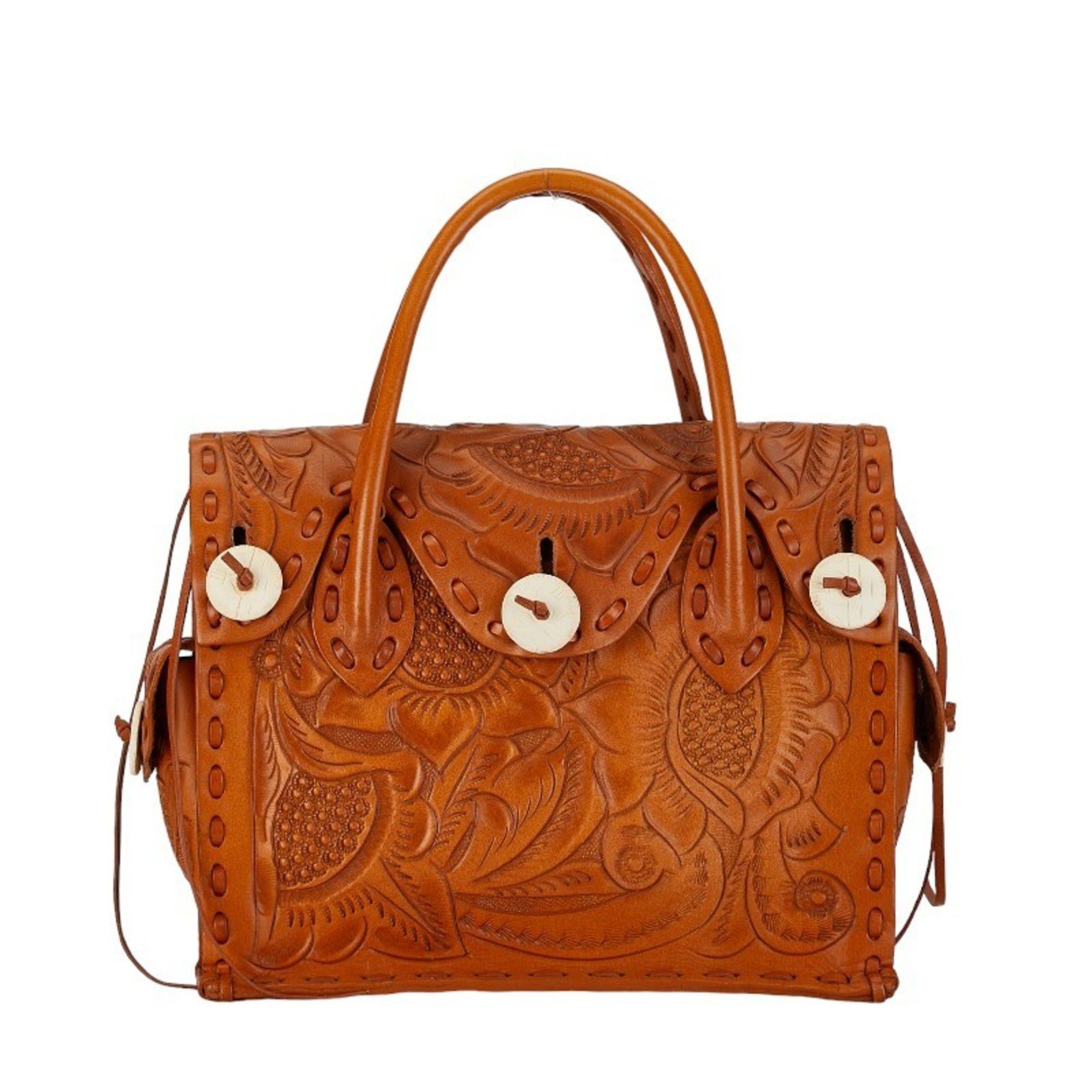 Other Carving Tribes Maestra S Handbag Camel Brown Leather Women's Size ONE SIZE - 1 Thumbnail