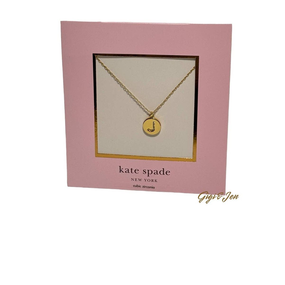 Kate Spade Kate Spade New York Pave Initial Mini Clear/Gold Letter J Size ONE SIZE - 1 Thumbnail