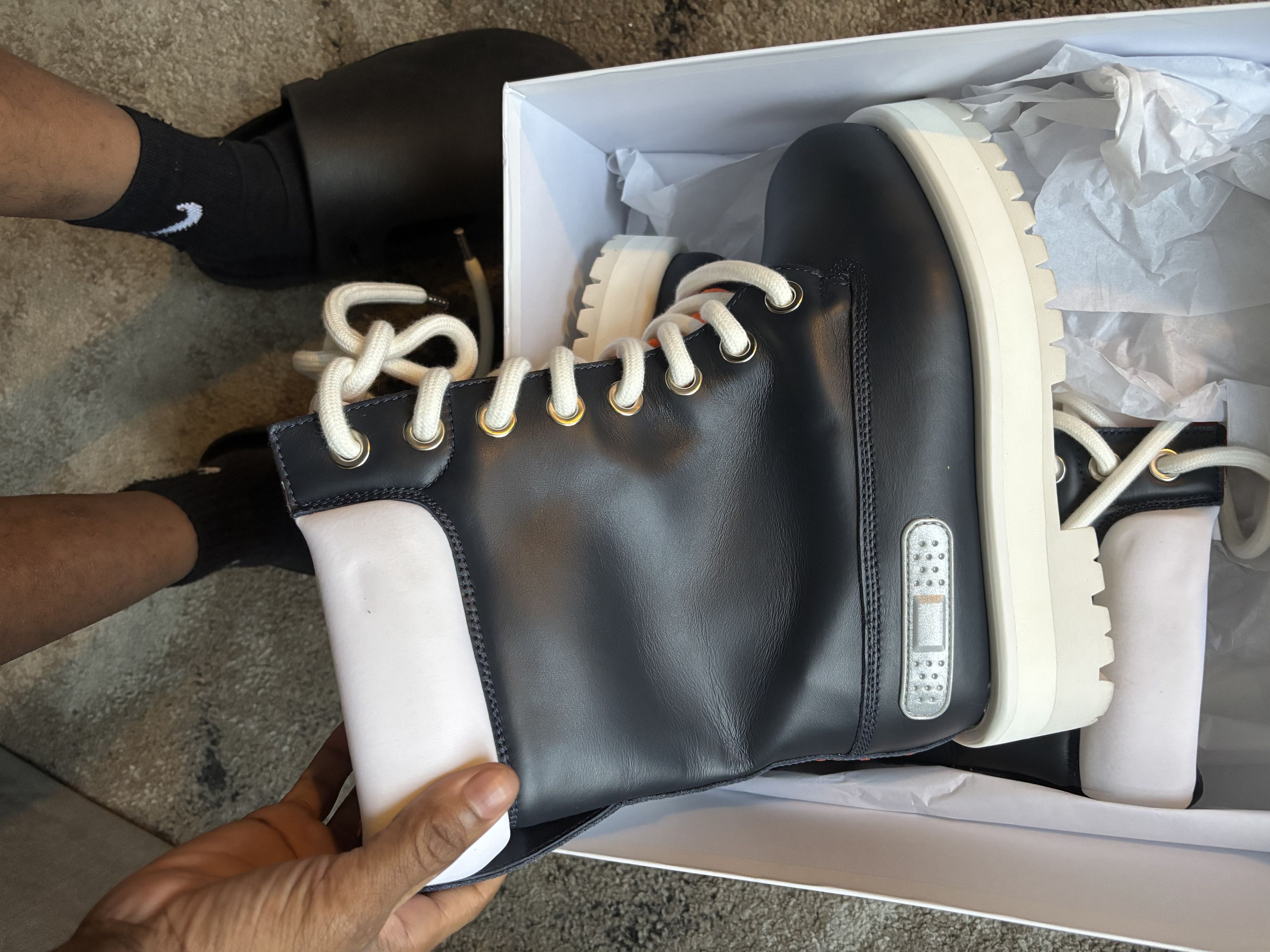 PDF PDF chanel strada high gum leather Blu 1312 Size US 6 / EU 39 - 9 Thumbnail