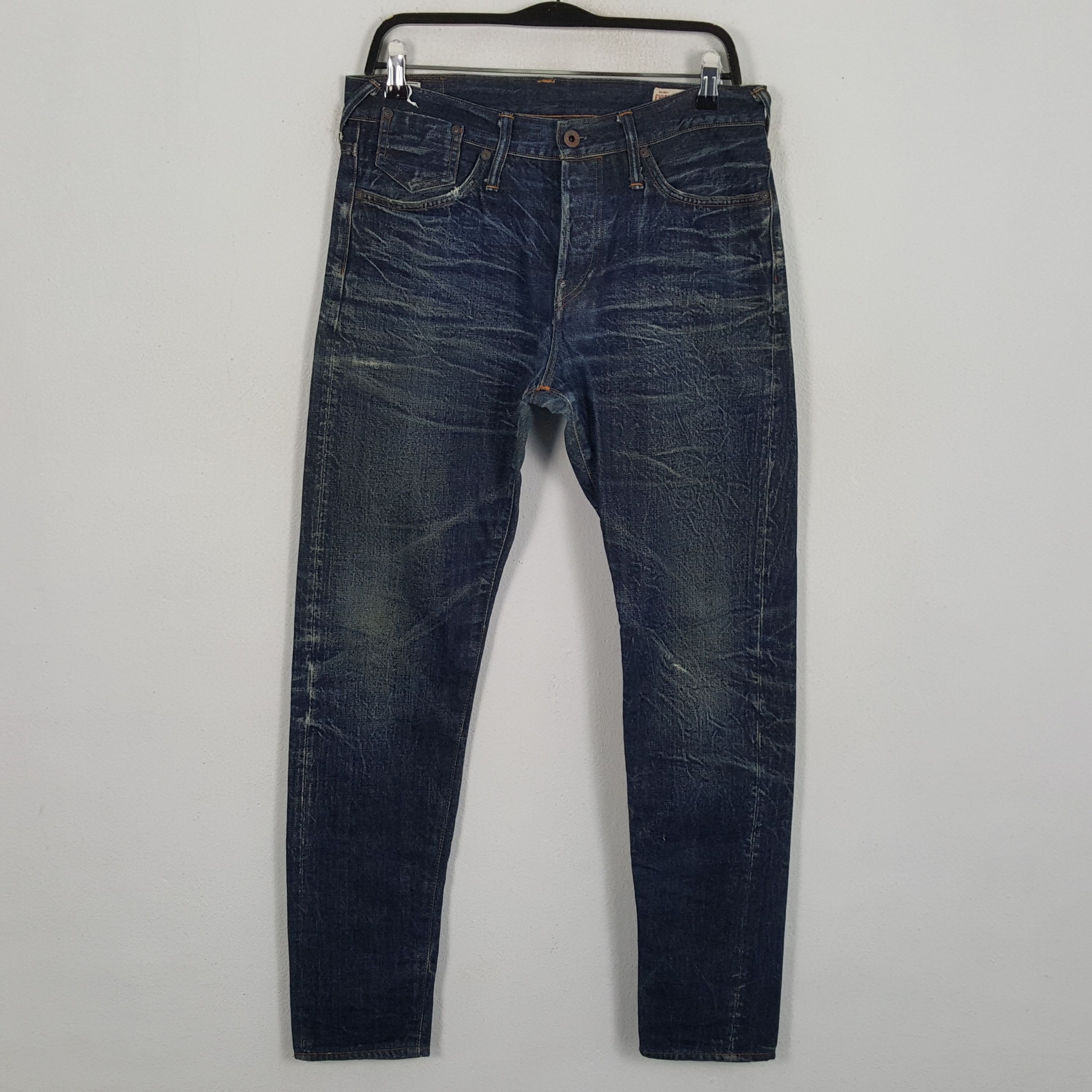Evisu × Japanese Brand × Vintage EVISU Japanese Brand Streetwear Custom Logo Style Jeans Size US 31 - 4 Thumbnail