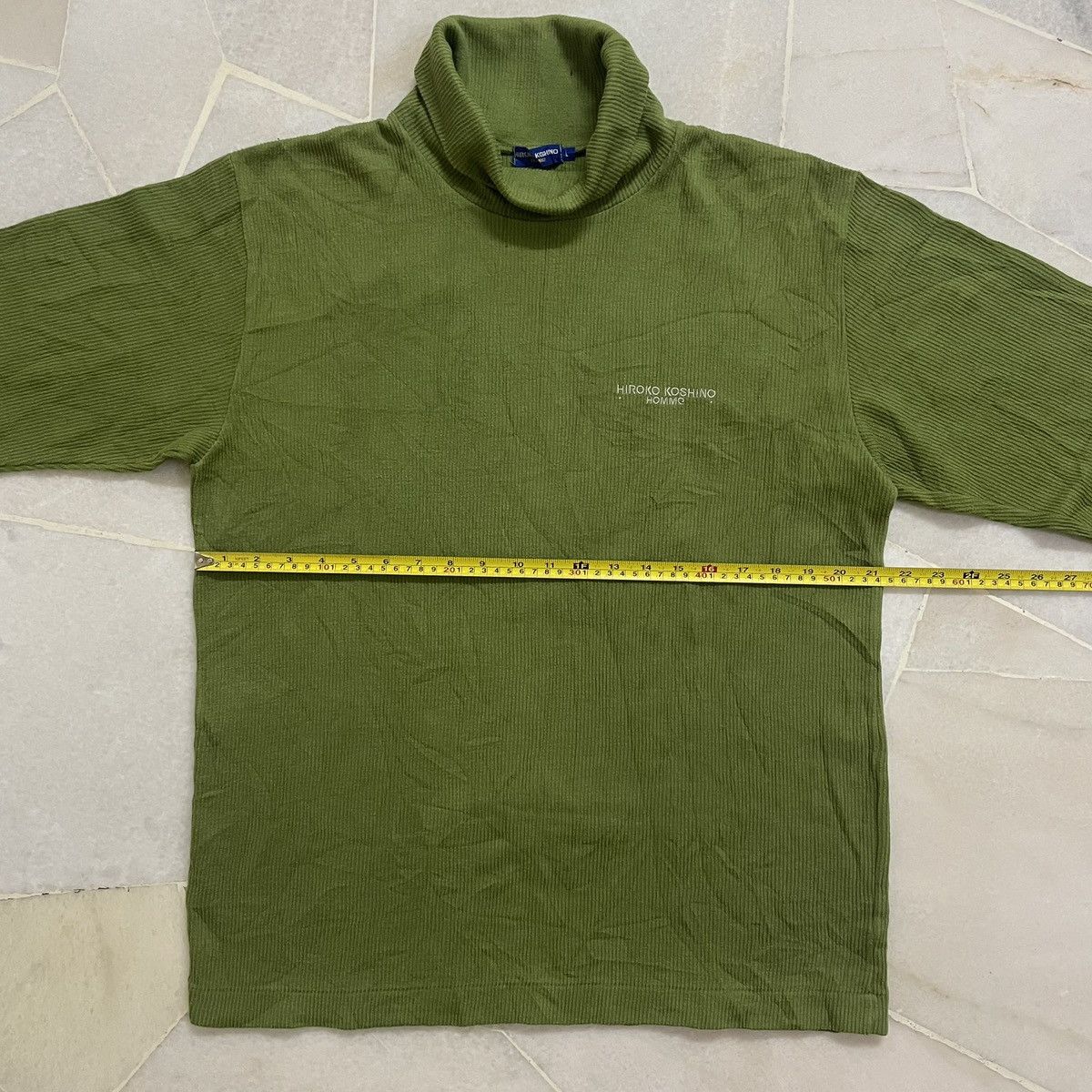 Hiroko Koshino Homme Vtg Olive Green Curduroy Designer Hiroko Koshino Homme Size US L / EU 52-54 / 3 - 7 Thumbnail