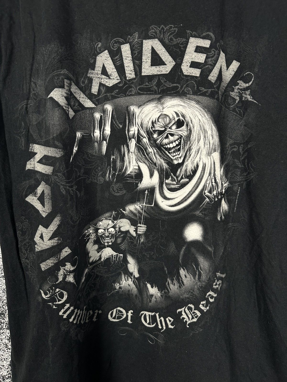Band Tees Iron Maiden Vintage T-Shirt Number Of The Beast Metal Band Size US L / EU 52-54 / 3 - 4 Thumbnail