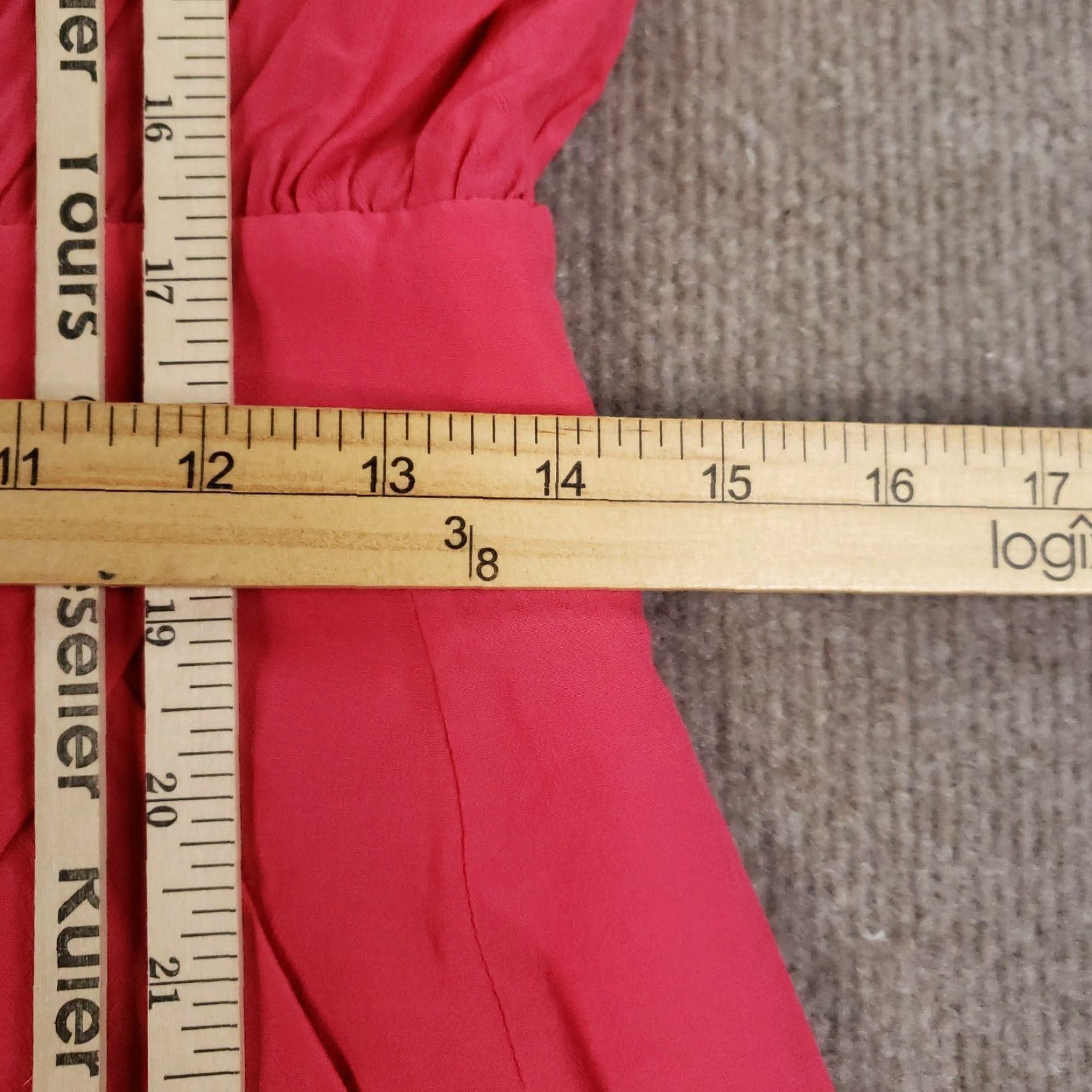 Iro IRO Shift Dress Womens Size 38 Pink Long Sleeve Lined Pockets Faux Wrap Size M / US 6-8 / IT 42-44 - 4 Thumbnail