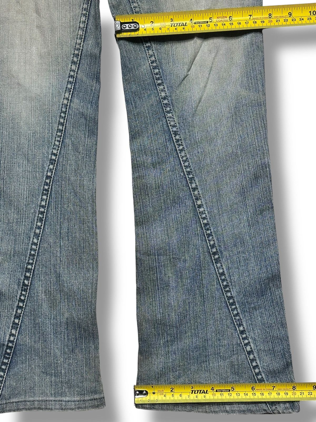 Morgan De Toi Morgan Homme Vintage Y2K Rare Drop Flare V Design & Faded Size US 32 / EU 48 - 20 Thumbnail